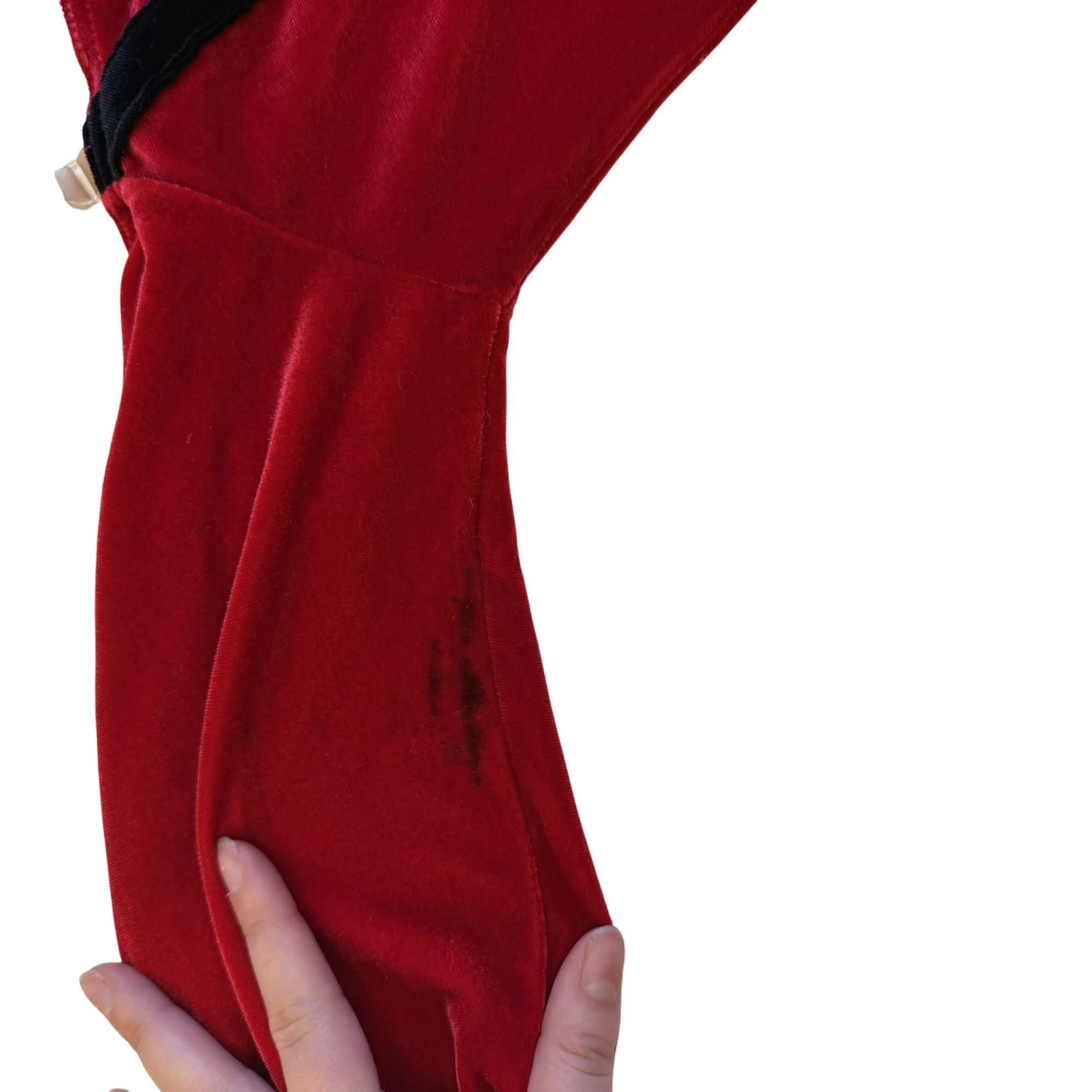 Other Vtg Weissman Elite Velour DANCE Costume Velvet Jump Suit M Size 24" / US 00 / IT 34 - 5 Thumbnail