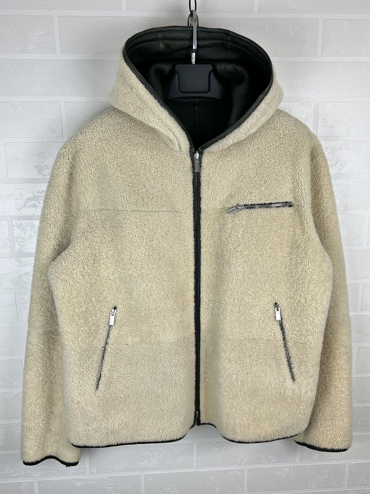 Hermes HERMES Jacket Leather Reversible Lambskin Sheepskin Men’s Size US XL / EU 56 / 4 - 20 Thumbnail