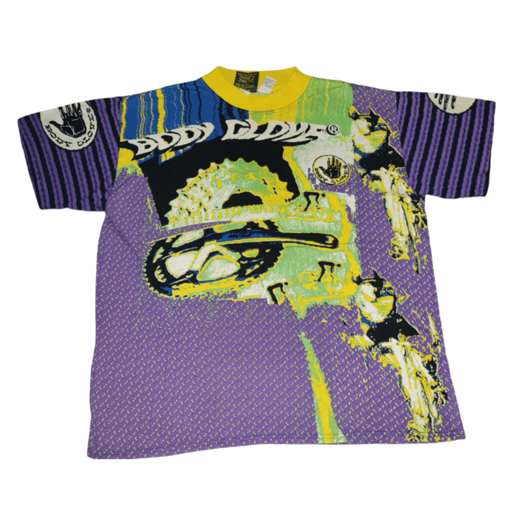 Body Glove × Vintage [ VINTAGE OVERSIZE ] 80s Body Glove Allover Print T-shirt Size US S / EU 44-46 / 1 - 1 Thumbnail