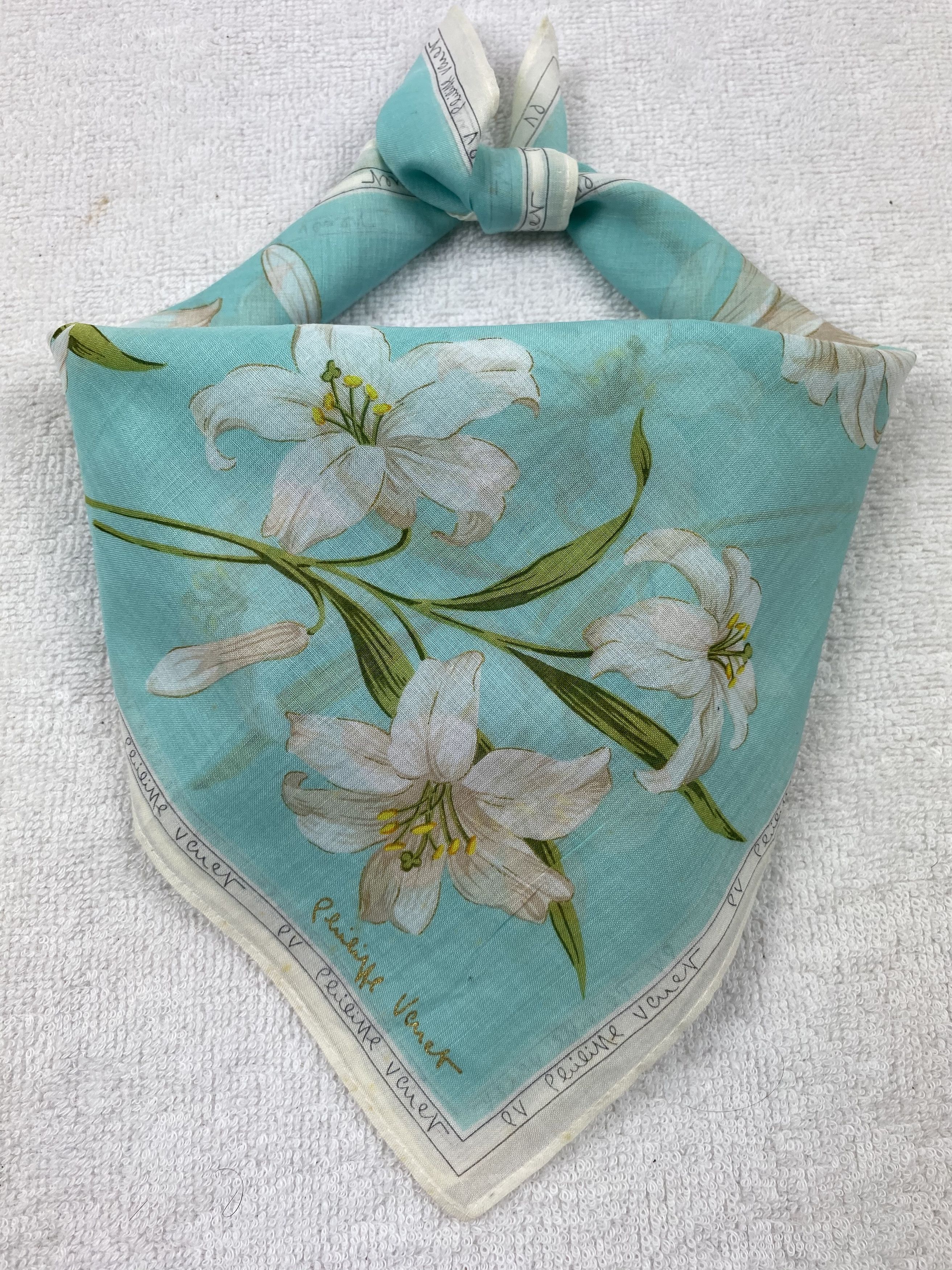 Vintage Philippe Venet Handkerchief / Bandana / Neckerchief Size ONE SIZE - 1 Thumbnail