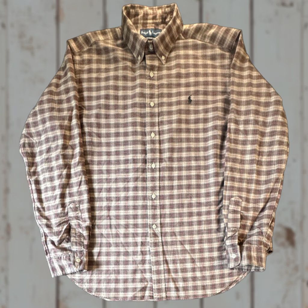 Ralph Lauren Ralph Lauren Long Sleeve Button-Up Men's XL Plaid Shirt 100% Cotton Classic Fit Size US XL / EU 56 / 4 - 1 Thumbnail