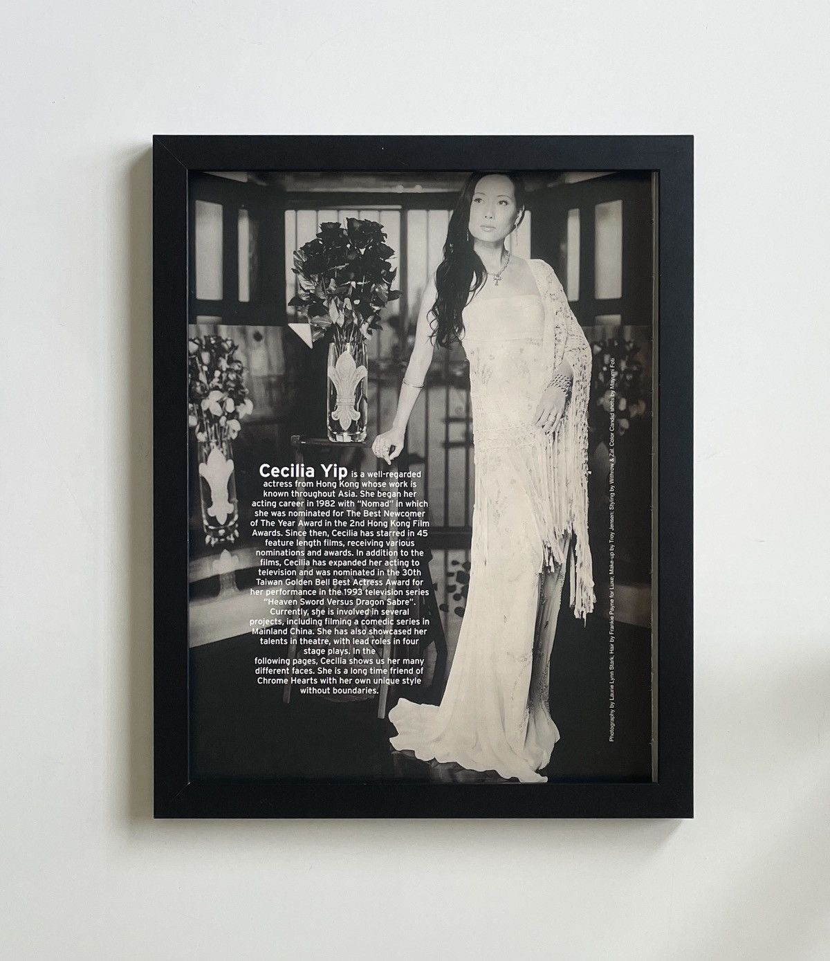 Chrome Hearts Chrome Hearts vintage Cecilia Yip photo Poster framed 9x11 Size ONE SIZE - 1 Thumbnail