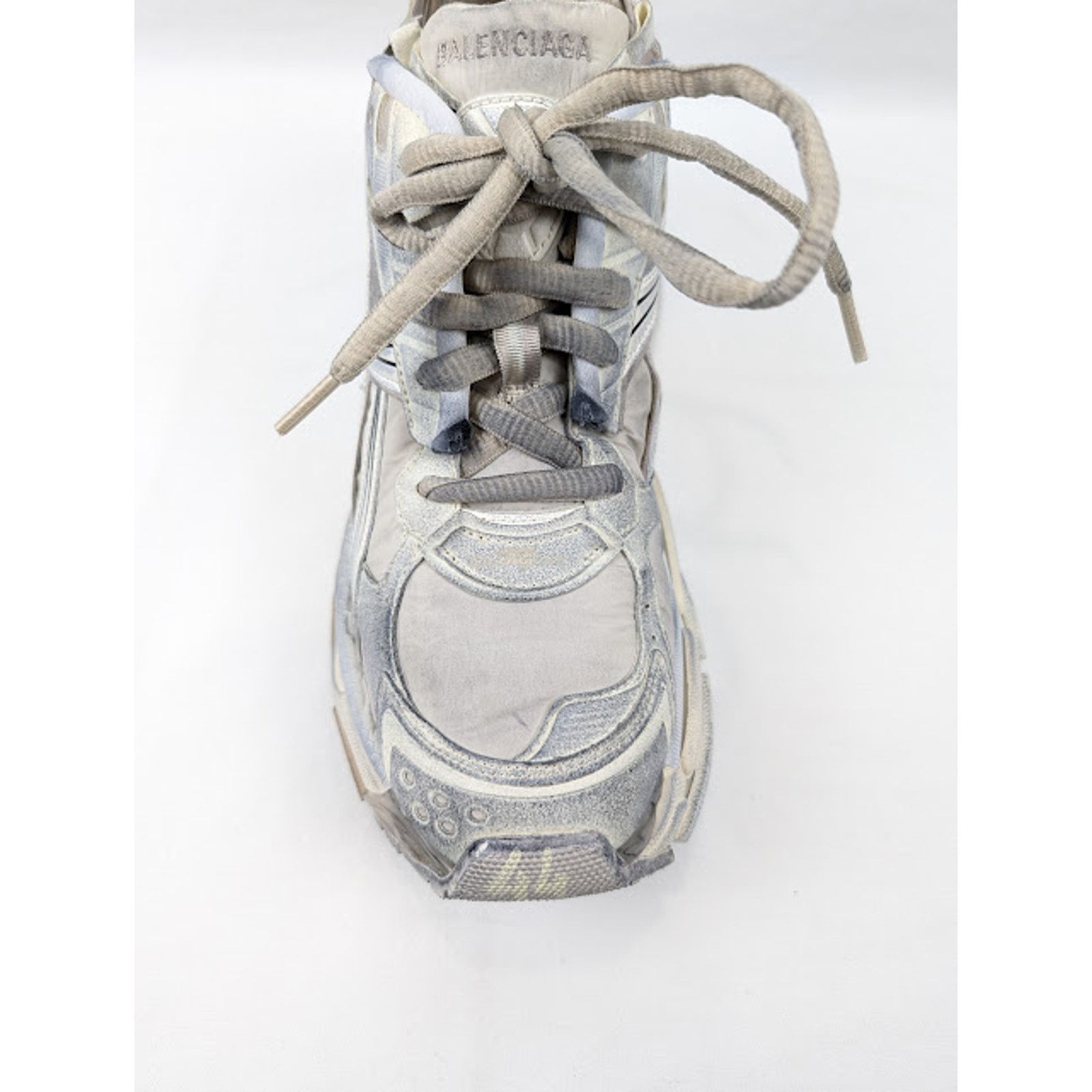 Balenciaga o1rshd1 Nylon/Suede/Mesh/w Runners in Beige Size US 12 / EU 45 - 6 Thumbnail