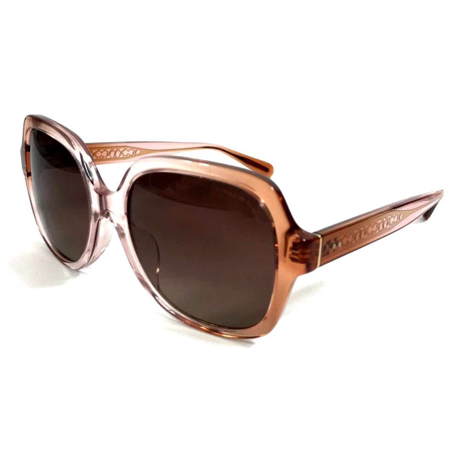 Coach Sunglasses HC8395U CR616 5812T5 Saddle/Dusty Rose  display picture 1