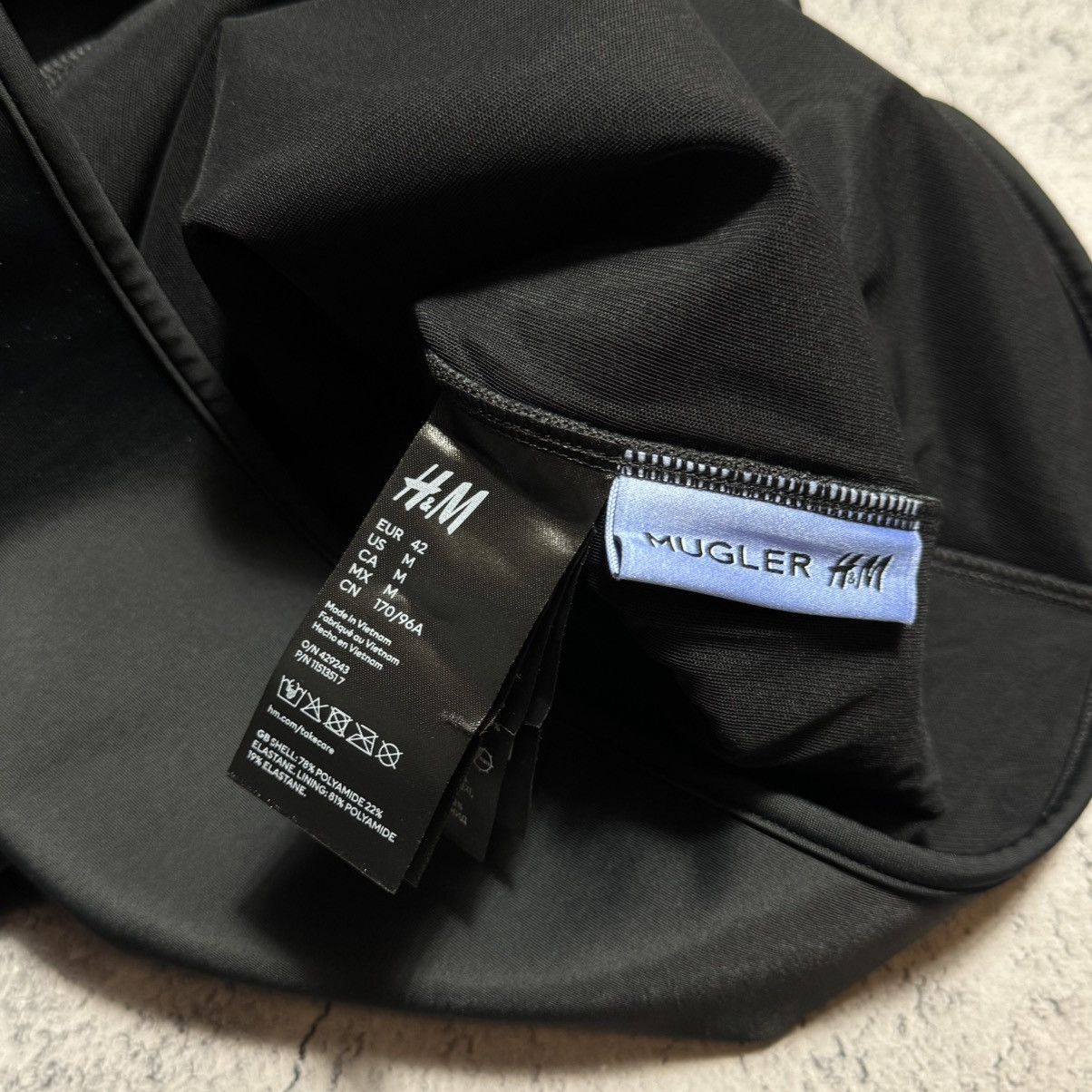 H&M × Mugler Rare Mugler H&M Black Corset Dress Size M / US 6-8 / IT 42-44 - 8 Thumbnail
