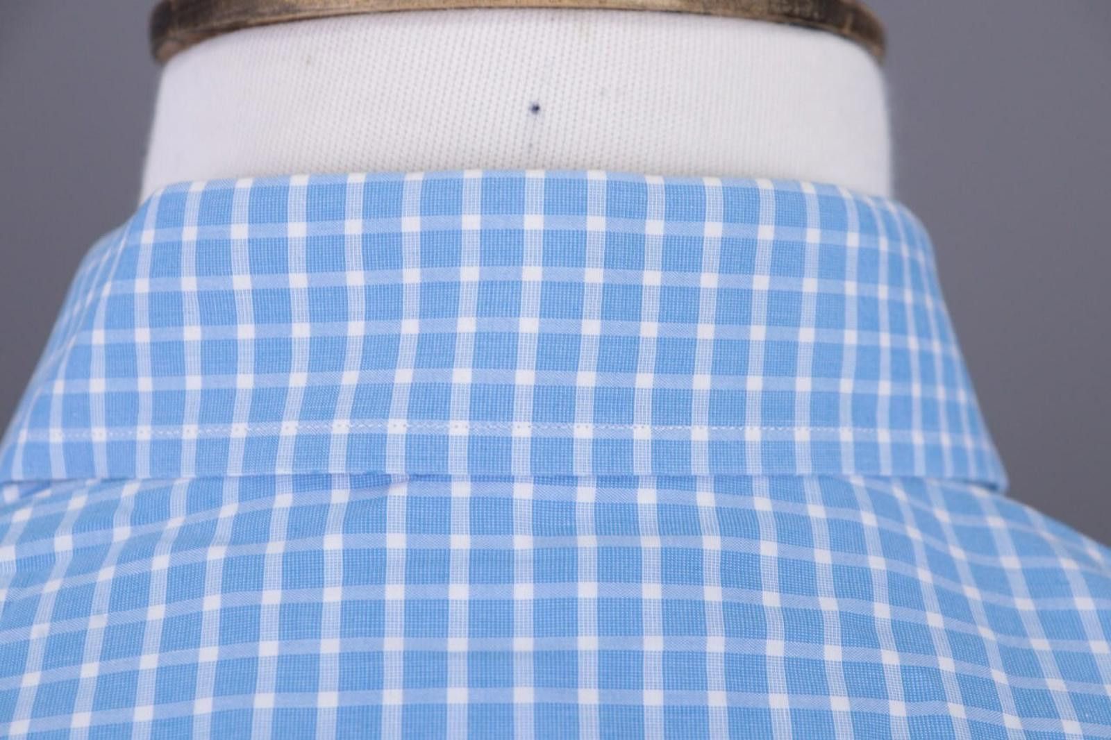 Eton Eton Contemporary Blue Check Shirt Size 40 / 15.75 Size US M / EU 48-50 / 2 - 9 Thumbnail