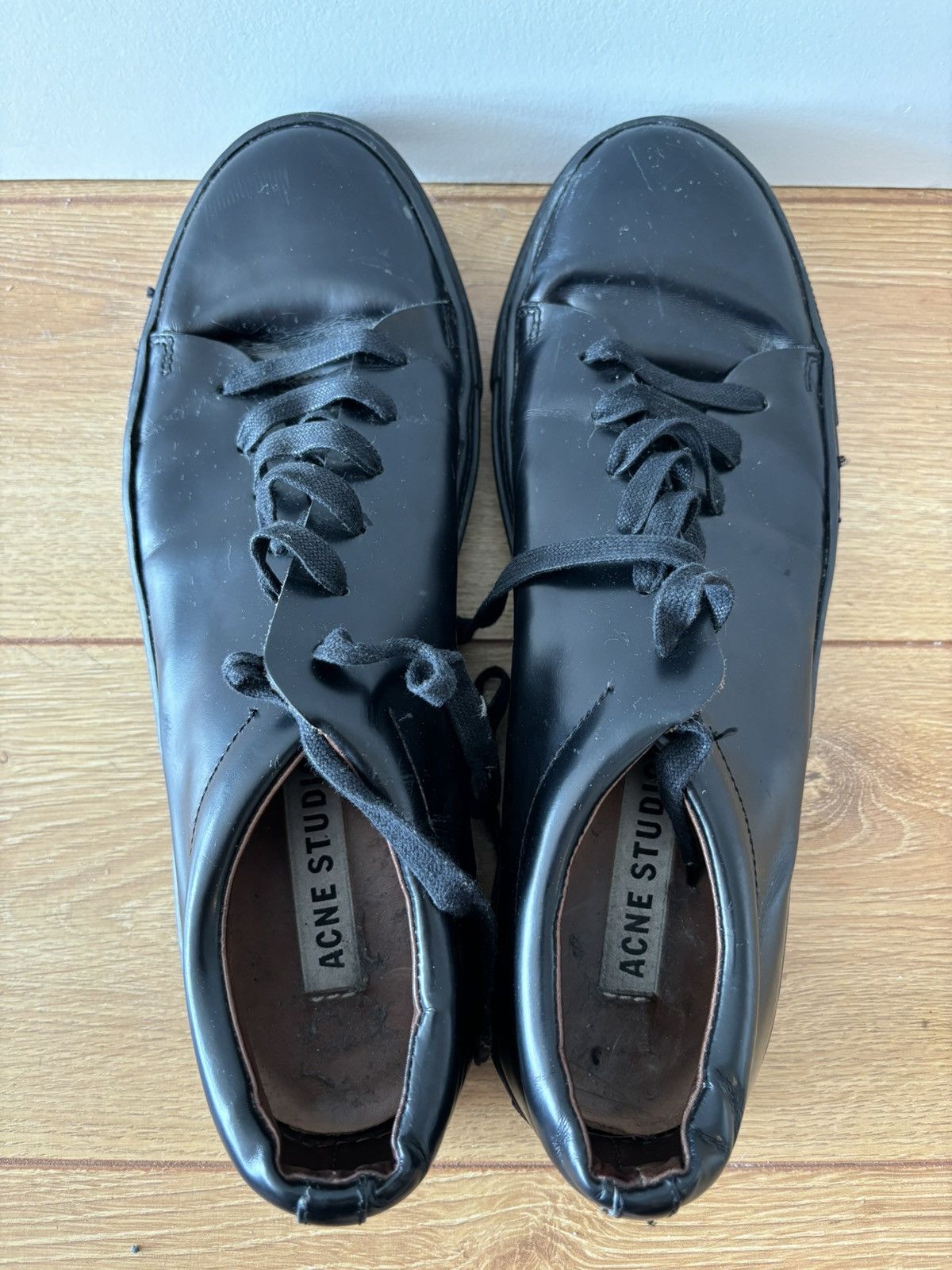 Acne Studios Acne Studio - Black leather Size US 12 / EU 45 - 4 Thumbnail