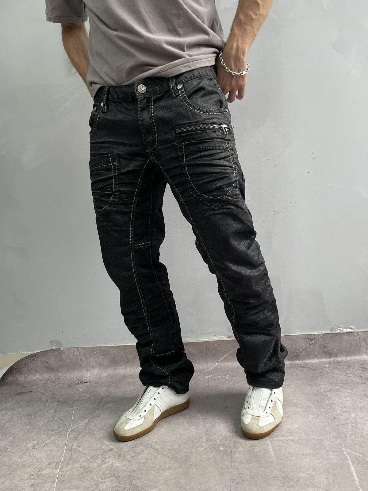 Japanese Brand Rare avant garde cargo cosmo lupo gothic pants jeans y2k Size US 34 / EU 50 - 4 Thumbnail