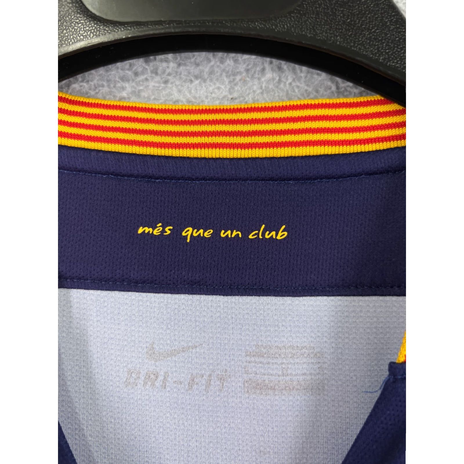 Nike Nike Soccer Jersey Adult L Blue Nike Dri-Fit Football Club Barcelona 2015 Soccer Jersey Mens Regular Short Sleeve Solid 100% Polyester Flagship Style Size US L / EU 52-54 / 3 - 3 Thumbnail