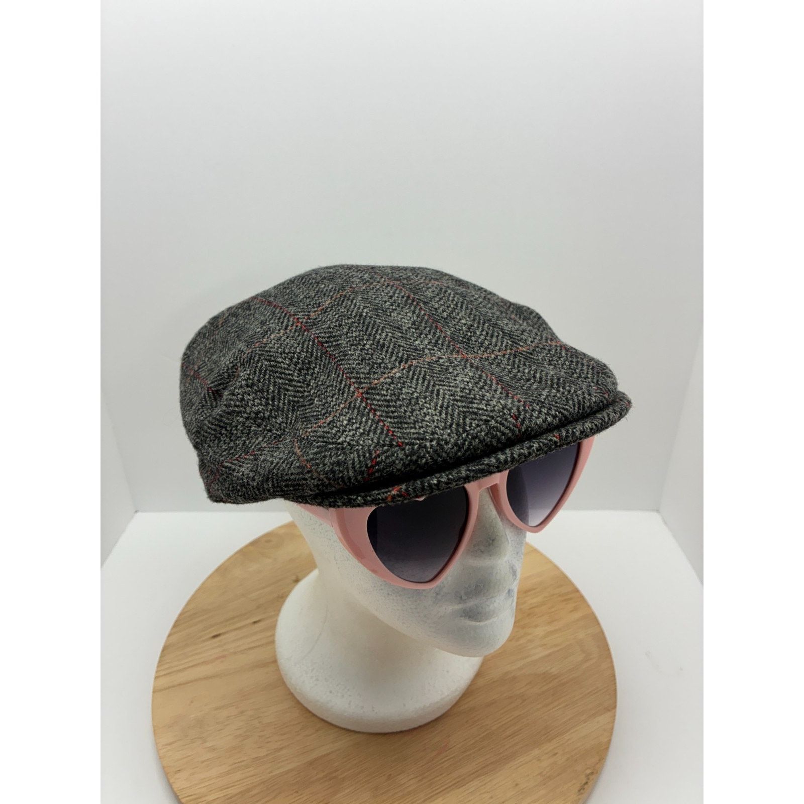 Other VOBOOM Wool Blend Newsboy Cap 59cm Grey Tweed Peaky Blinders Size ONE SIZE - 10 Thumbnail