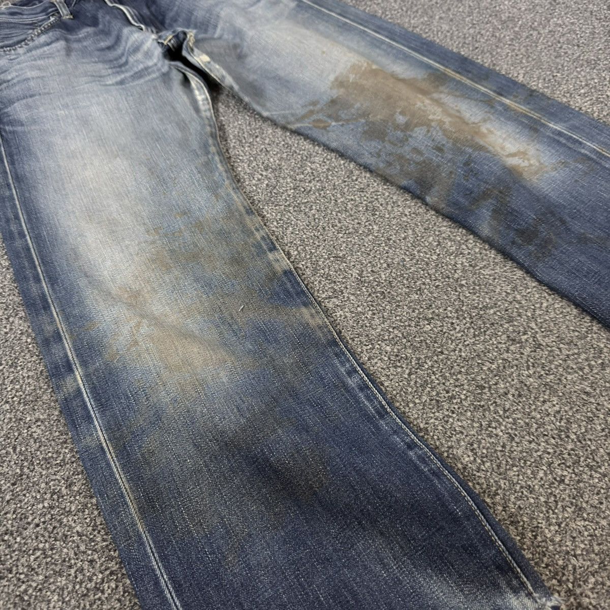 Kapital 🇯🇵 Vintage 90s Selvedge Edwin 505xx Distressed Denim Size US 28 / EU 44 - 6 Thumbnail