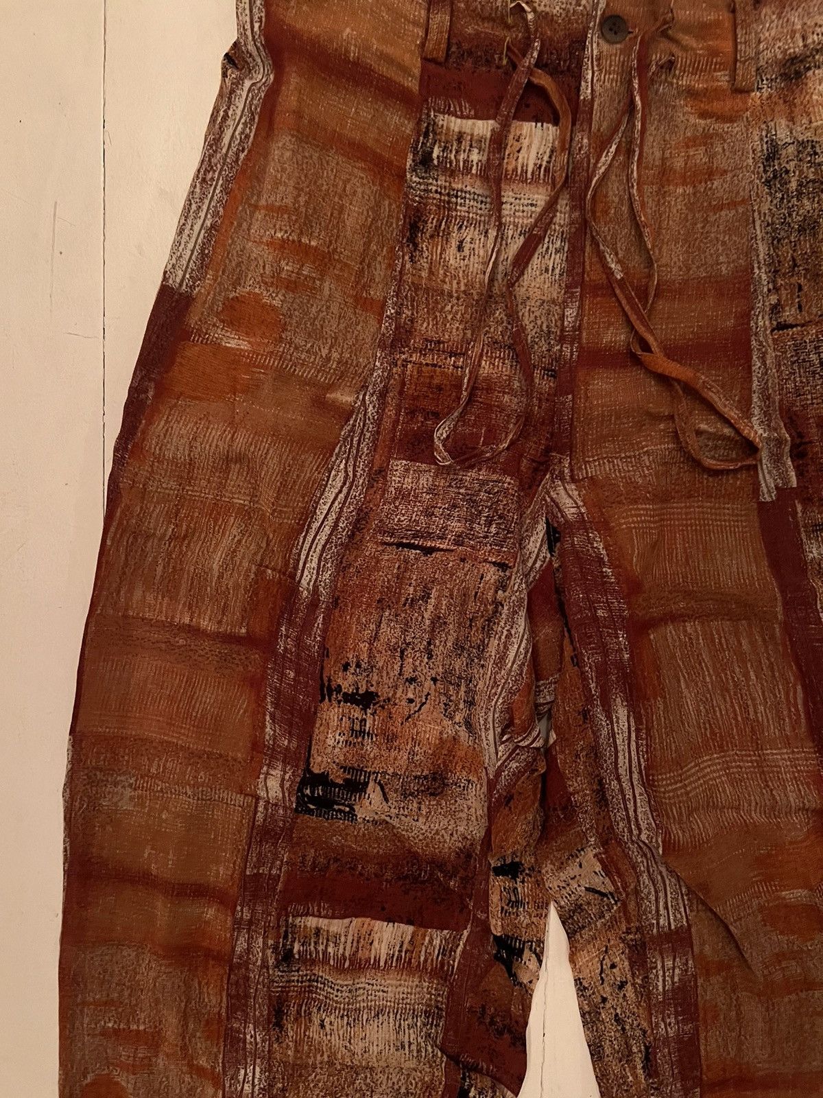 Japanese Brand × Vintage × Yoshiyuki Konishi Ficce Yoshiyuki Konishi Patterned Loose Pants Size US 32 / EU 48 - 5 Thumbnail