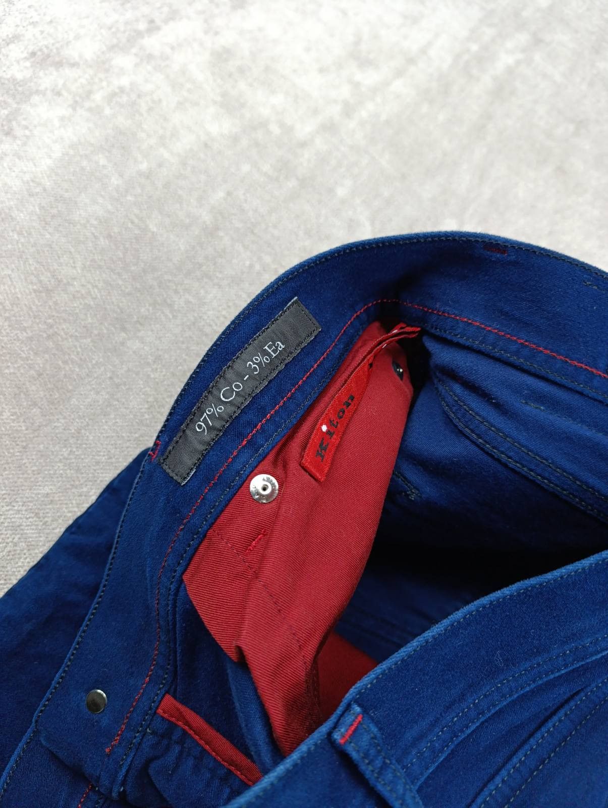 Kiton KITON NAPOLI MENS VELVET COTTON TROUSERS PANTS Size US 33 - 12 Thumbnail