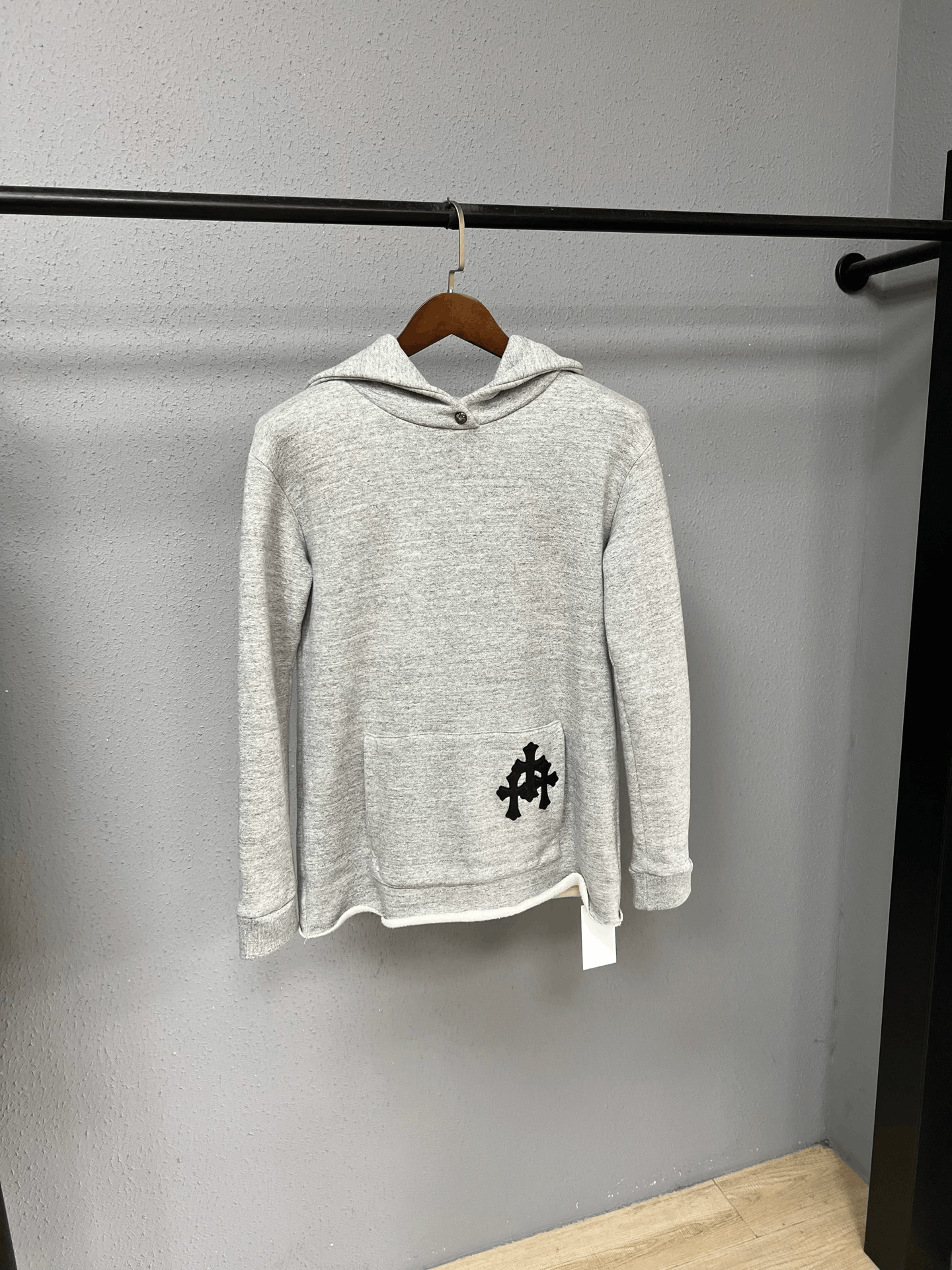 Chrome Hearts Chrome Hearts Gray Leather Patchwork Hoodie Size US S / EU 44-46 / 1 - 1 Thumbnail