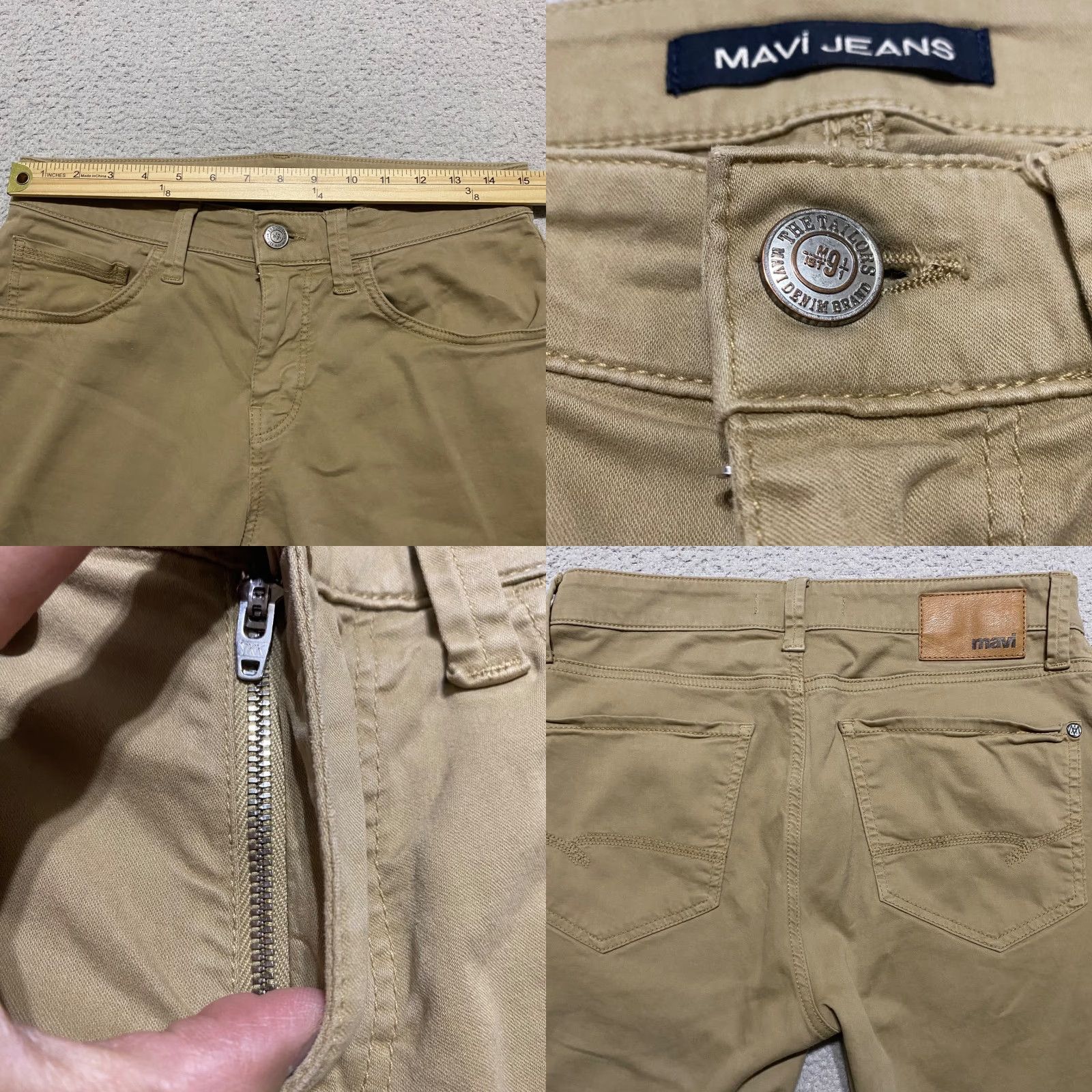 Vintage Mavi Jeans Mens Jeans Zach Beige 30x30 Straight Regular Mid Rise Denim Size US 30 / EU 46 - 8 Thumbnail