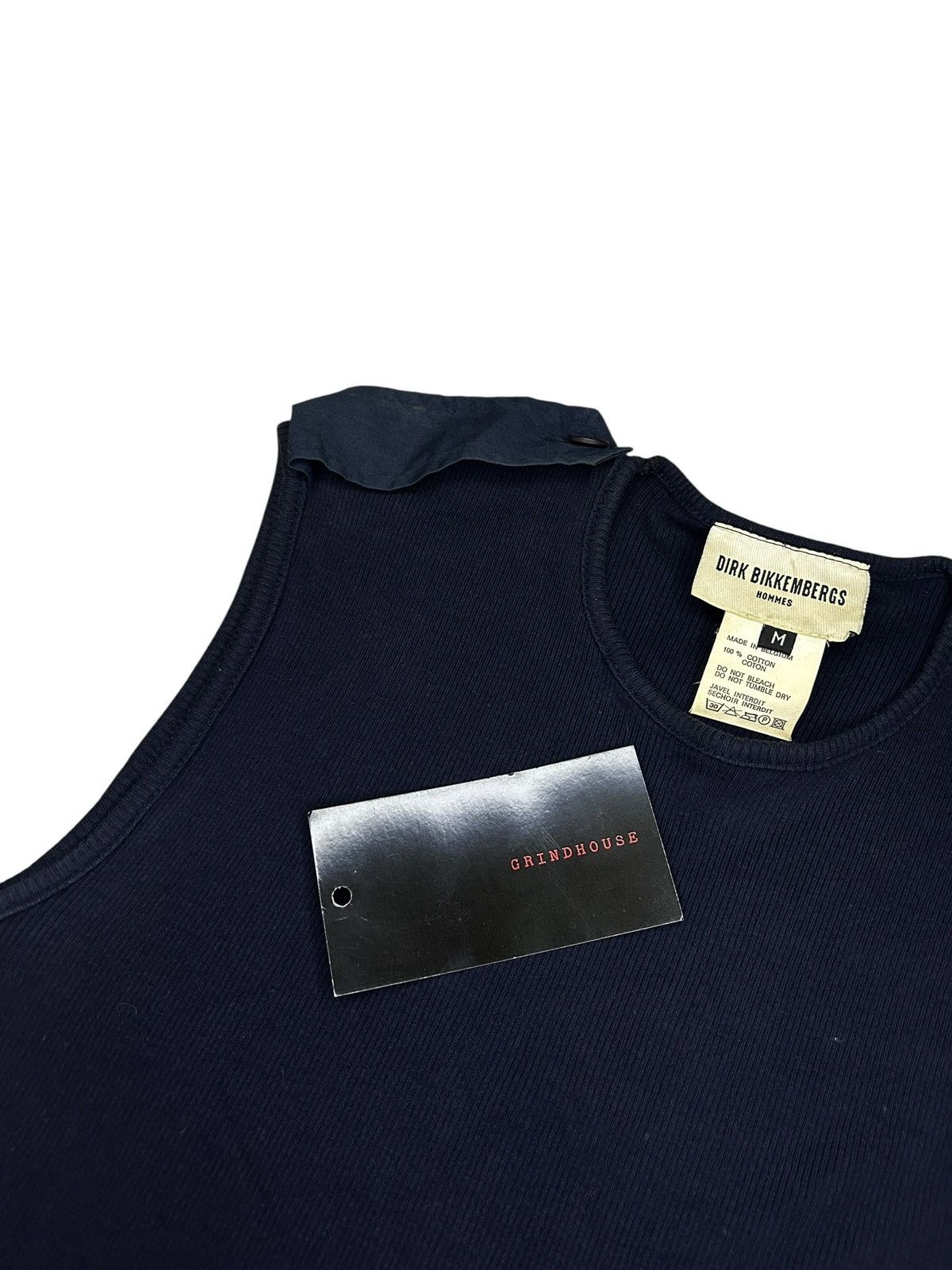 Dirk Bikkembergs 90s Epaulette Sleeveless T Shirt Size US M / EU 48-50 / 2 - 6 Thumbnail