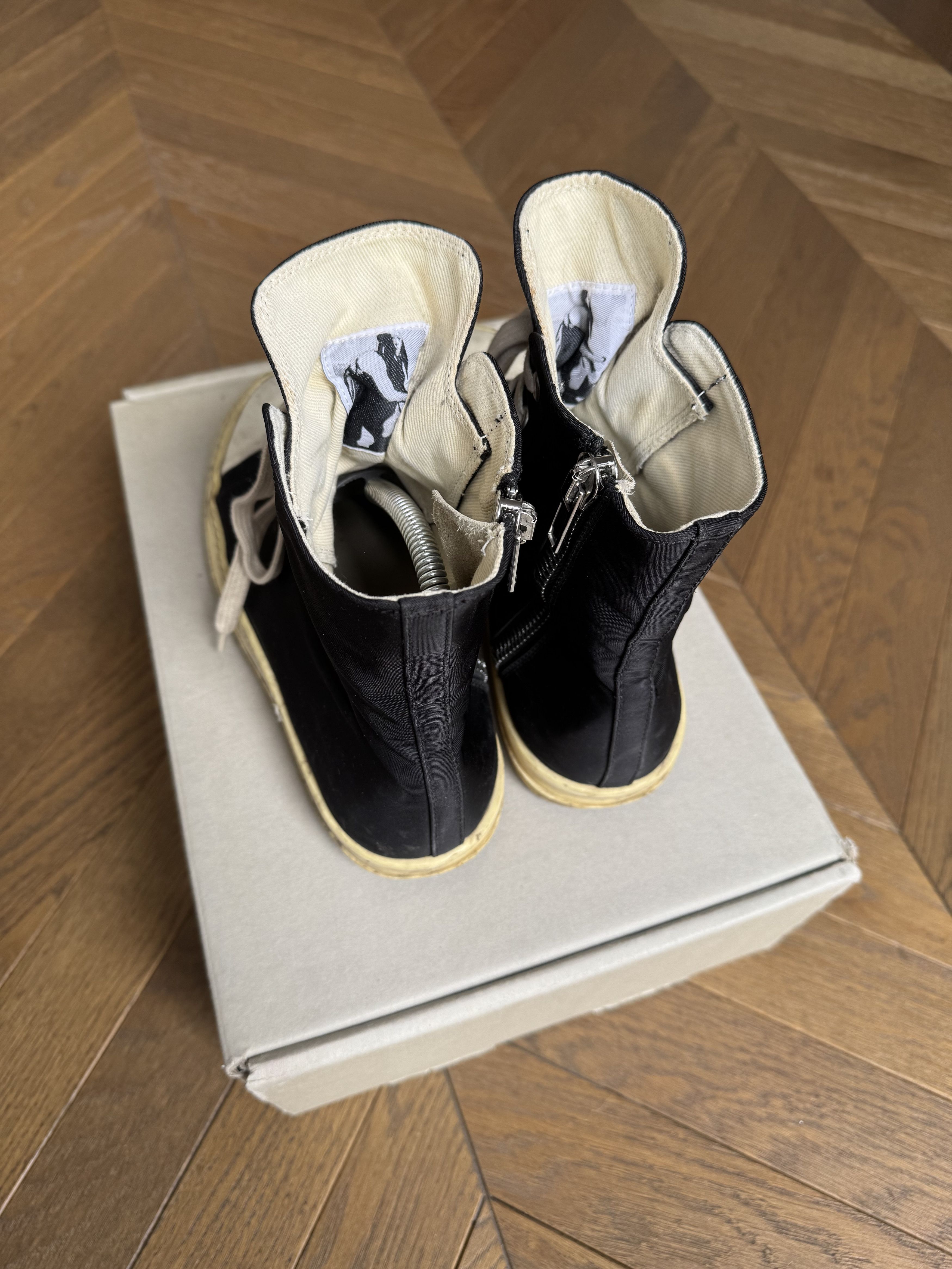 Rick Owens Drkshdw [40] Nylon High Top Ramones Sneakers (AW16) Size US 7 / EU 40 - 9 Thumbnail