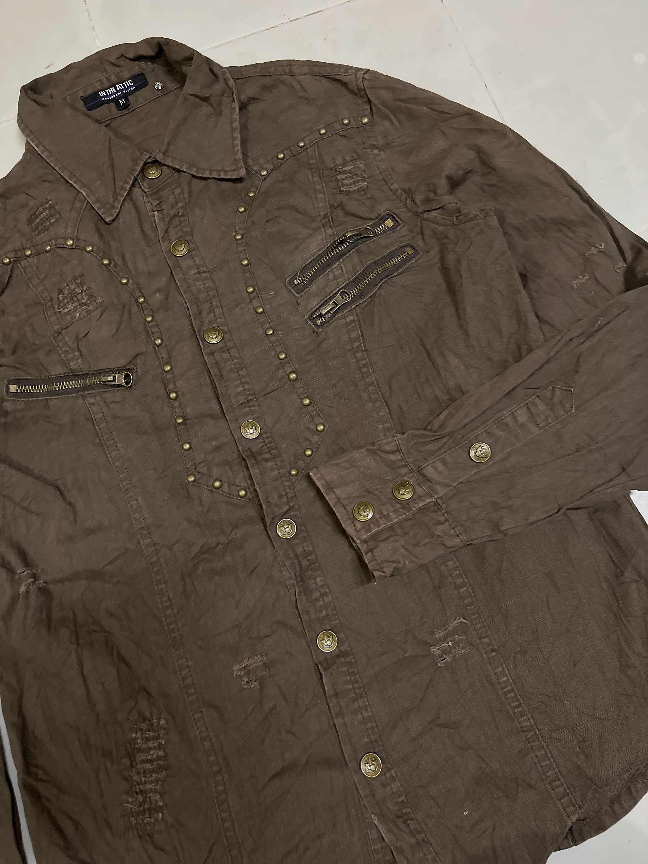 In The Attic × Japanese Brand Distressed Skull Patches Snap Button Zipper Pocket Size US M / EU 48-50 / 2 - 4 Thumbnail