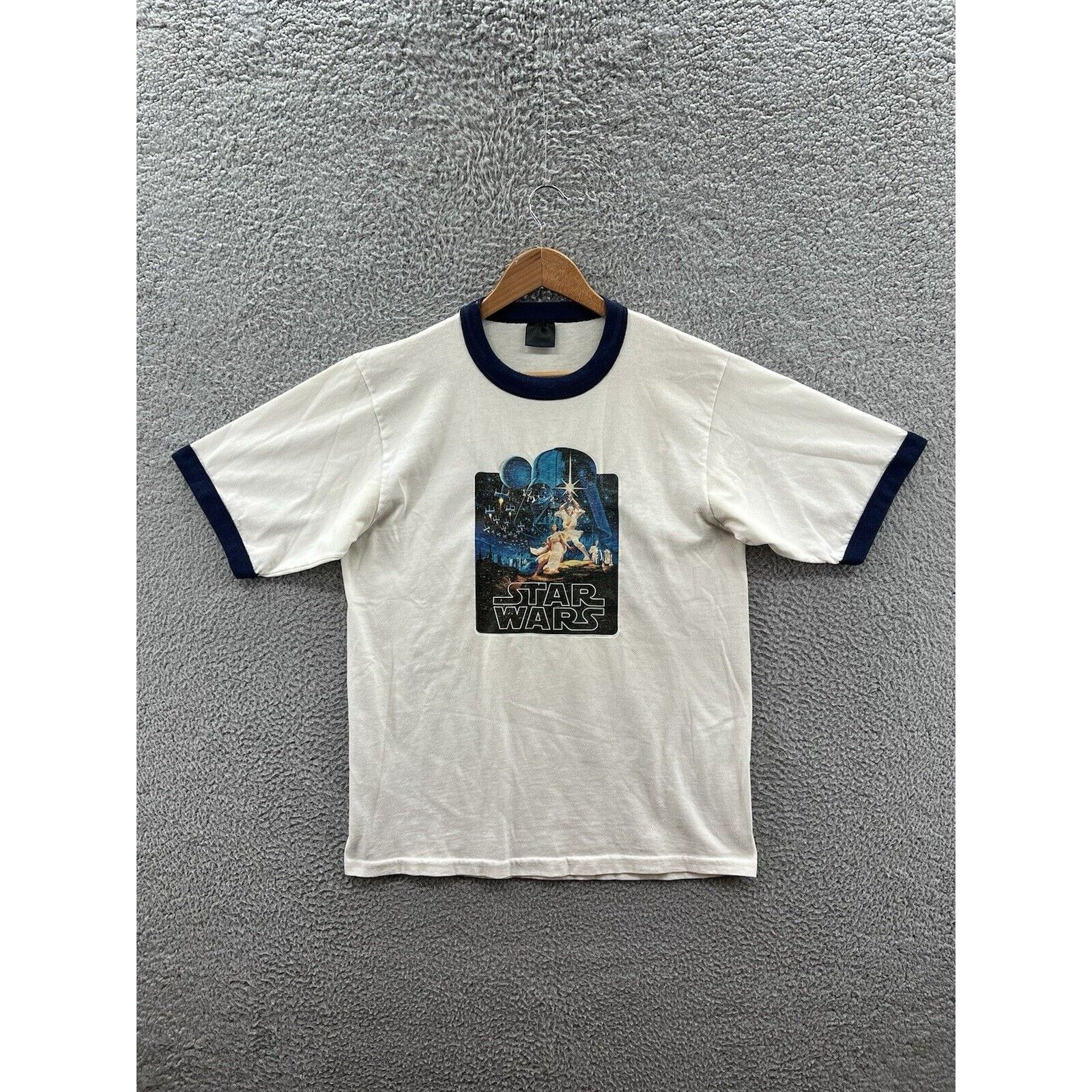 Changes Changes 1977 Star Wars A New Hope Promo Ringer Iron On Tee Size US L / EU 52-54 / 3 - 1 Thumbnail