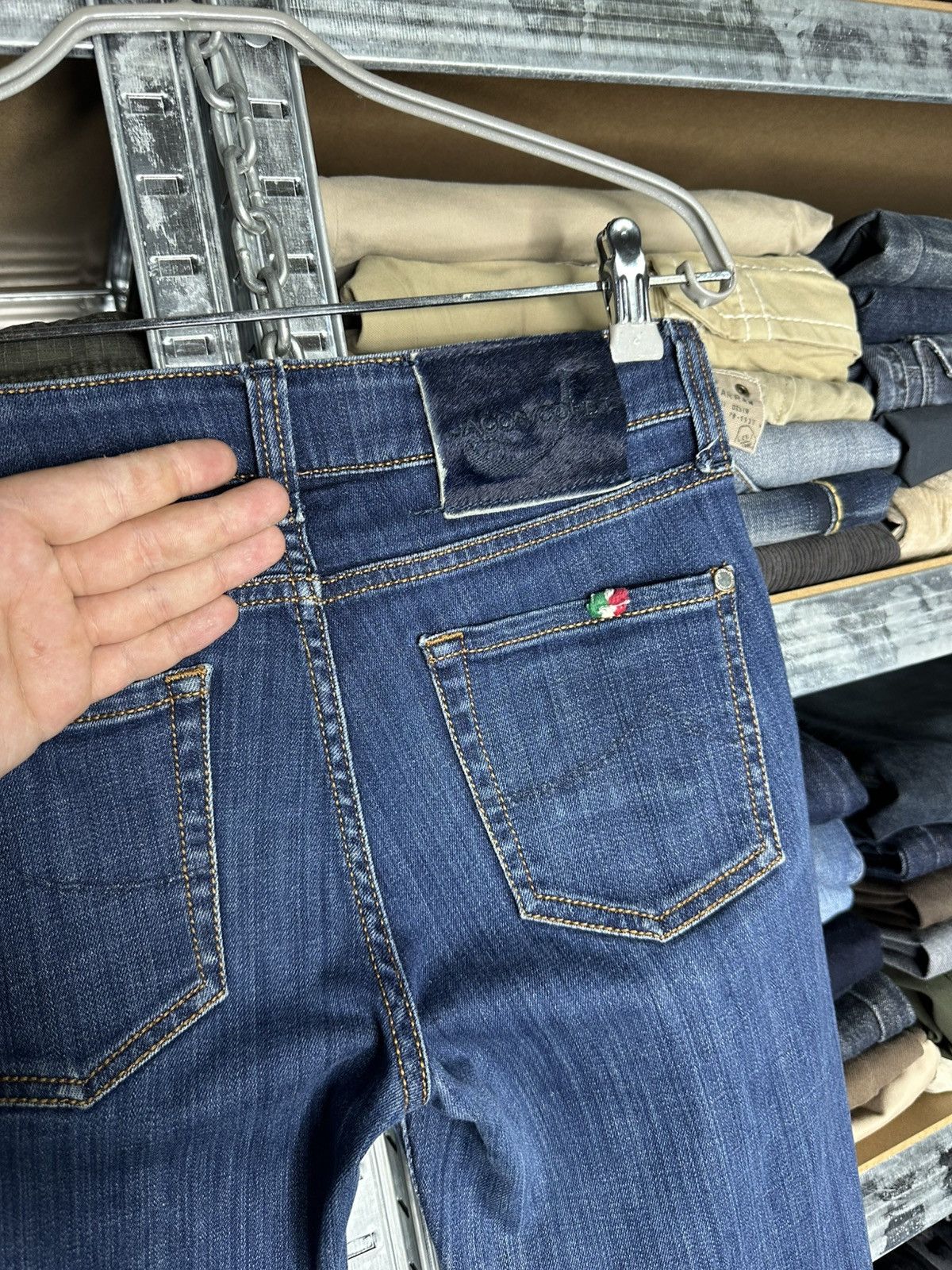 Jacob Cohen Jacob Cohen J711 Slim Jeans Size 27 Blue Denim Size 27" / US 4 / IT 40 - 6 Thumbnail