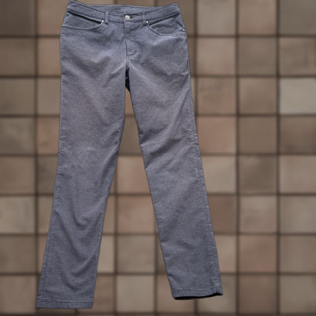 Lululemon Lululemon Pants Mens 32x32 Blue Khakis Five Pocket Slim Straight Stretch Casual Size US 32 / EU 48 - 1 Thumbnail