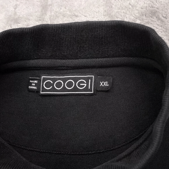 Coogi Vintage COOGI Men 2XL XXL Black Logo Polo Short Sleeve Shirt Size US XXL / EU 58 / 5 - 5 Thumbnail