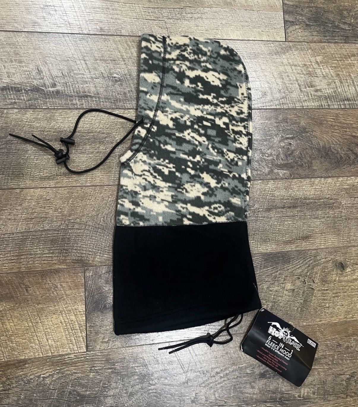 Vintage NWT 6 In 1 Fleece Hood Digital Camo Hunting Techwear Y2k Size ONE SIZE - 1 Thumbnail
