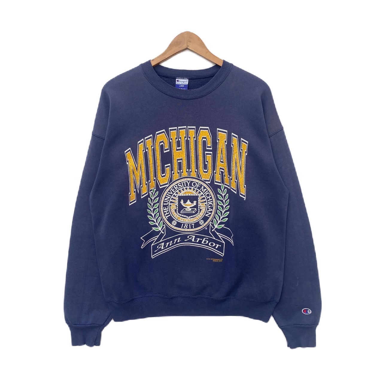 Champion × Vintage VINTAGE MICHIGAN UNIVERSITY SWEATSHIRT LARGE PULLOVER Size US L / EU 52-54 / 3 - 1 Thumbnail