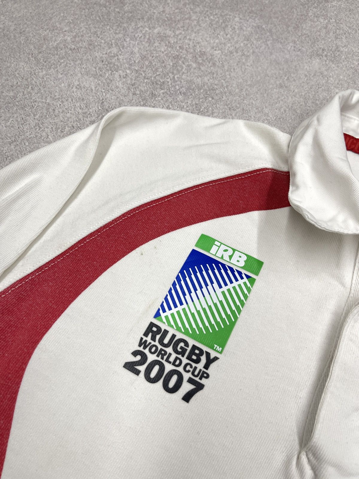 Nike Vintage Nike England Rugby World Cup 2007 Long Sleeve Polo Size US M / EU 48-50 / 2 - 6 Thumbnail