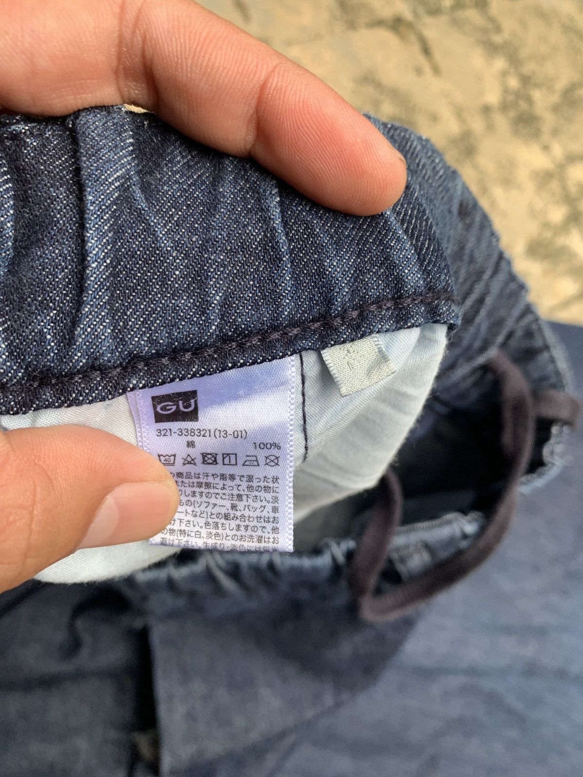 GU GU Japan Indigo Blue Jeans Relaxed Fit Baggy Balloon Pants Size US 36 / EU 52 - 8 Thumbnail