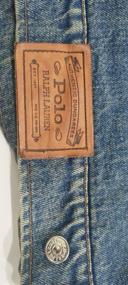 Polo Ralph Lauren × Vintage 🔥VINTAGE POLO RL FLANNEl LINED DENIM JACKET Size US L / EU 52-54 / 3 - 4 Thumbnail
