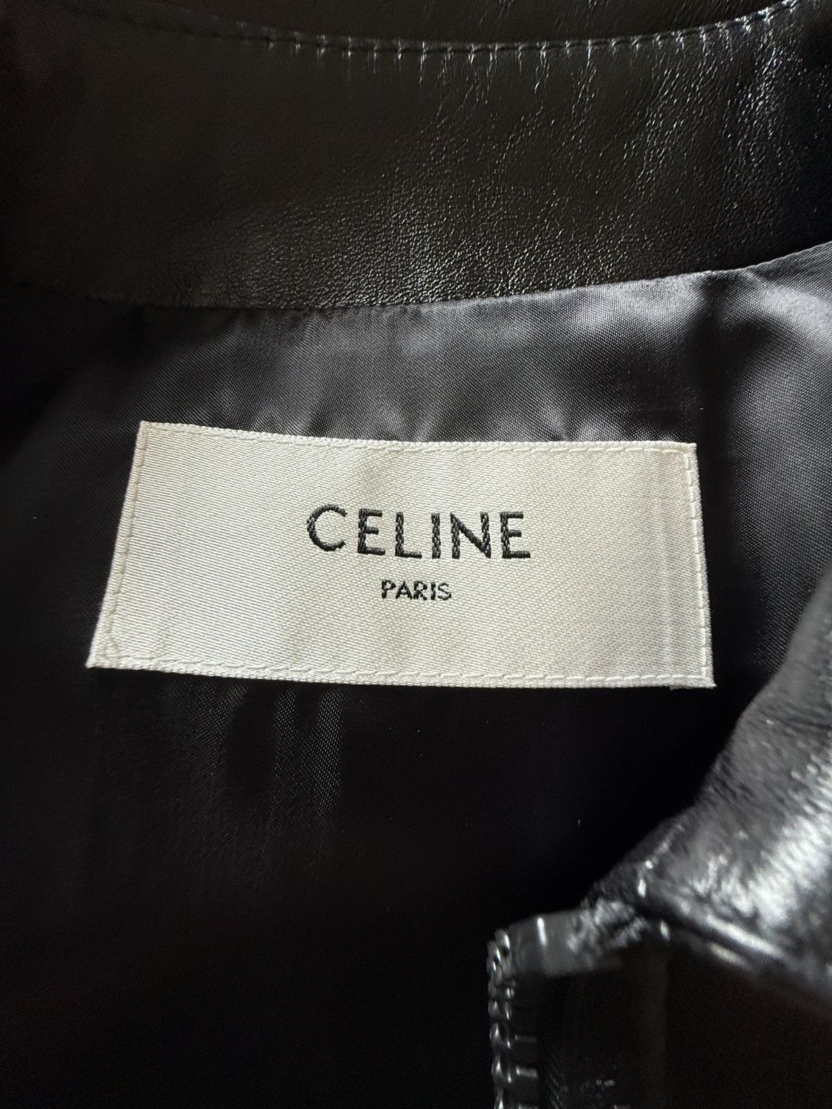 Celine Celine Paul blouson leather aviator jacket Hedi Slimane 44 Size US S / EU 44-46 / 1 - 25 Thumbnail