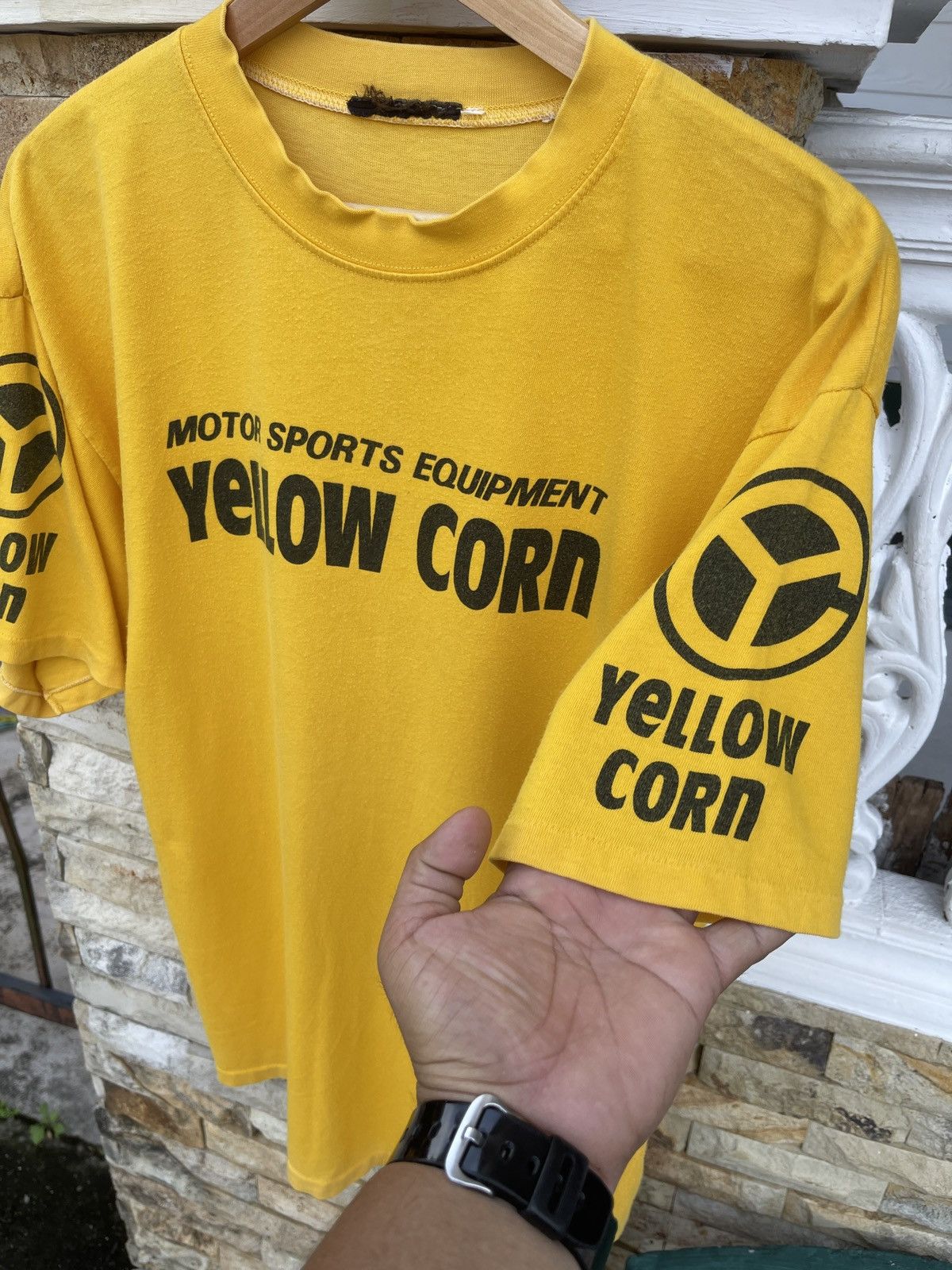 YELLOW CORN LastDrop🔥Rare🔥Vtg YELLOW CORN Motor Sports Equipment T-Shirt Size US L / EU 52-54 / 3 - 1 Thumbnail