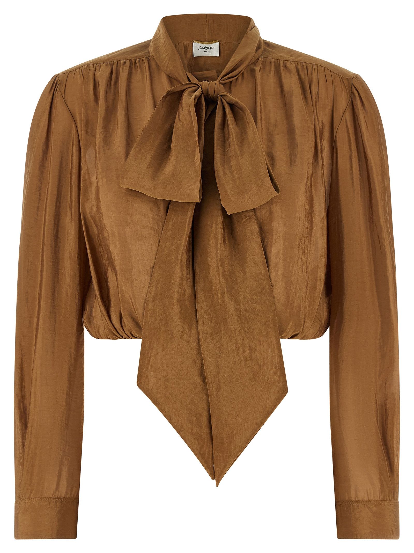 Saint Laurent Paris Lavallière neck blouse Size M / US 6-8 / IT 42-44 - 1 Thumbnail