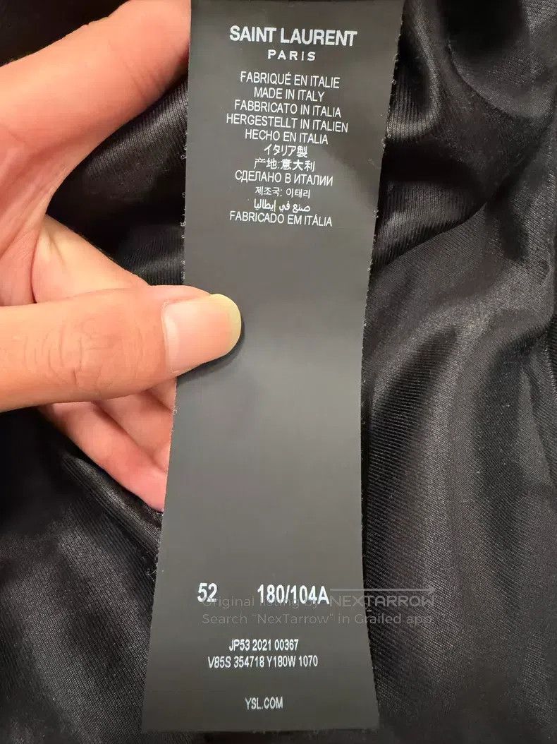 Saint Laurent Paris Saint Laurent Paris Classic Black and White Baseball Jacke Size US L / EU 52-54 / 3 - 5 Thumbnail