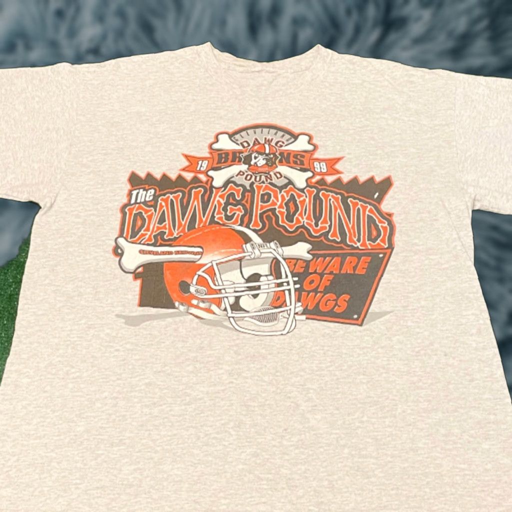Puma VINTAGE 90s Cleveland Browns NFL Dawg Pound Graphic VTG 1998 Shirt Mens XL Puma Size US XL / EU 56 / 4 - 1 Thumbnail