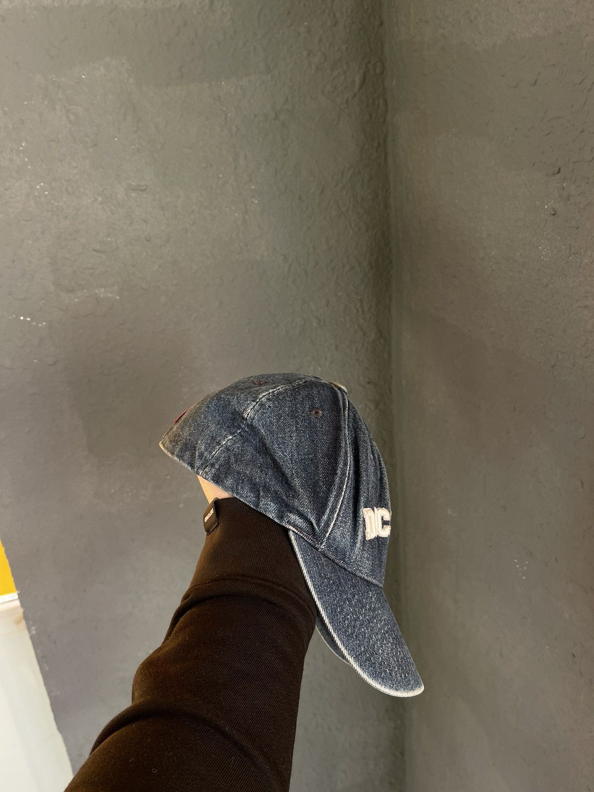 Dickies × Vintage DICKIES VINTAGE 90s BIG LOGO HAT CAP DENIM COTTON Size ONE SIZE - 3 Thumbnail