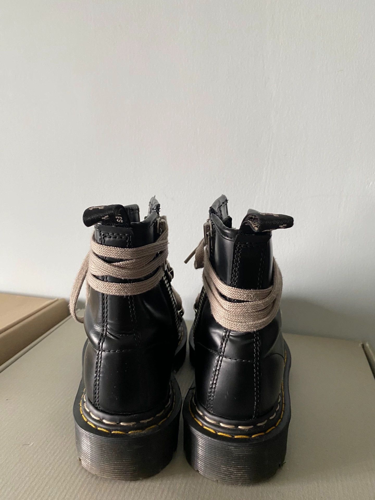 Rick Owens Rick Owens x Dr. Martens collaborationCrazy Lace-up Boots. Size US 6.5 / IT 36.5 - 2 Thumbnail
