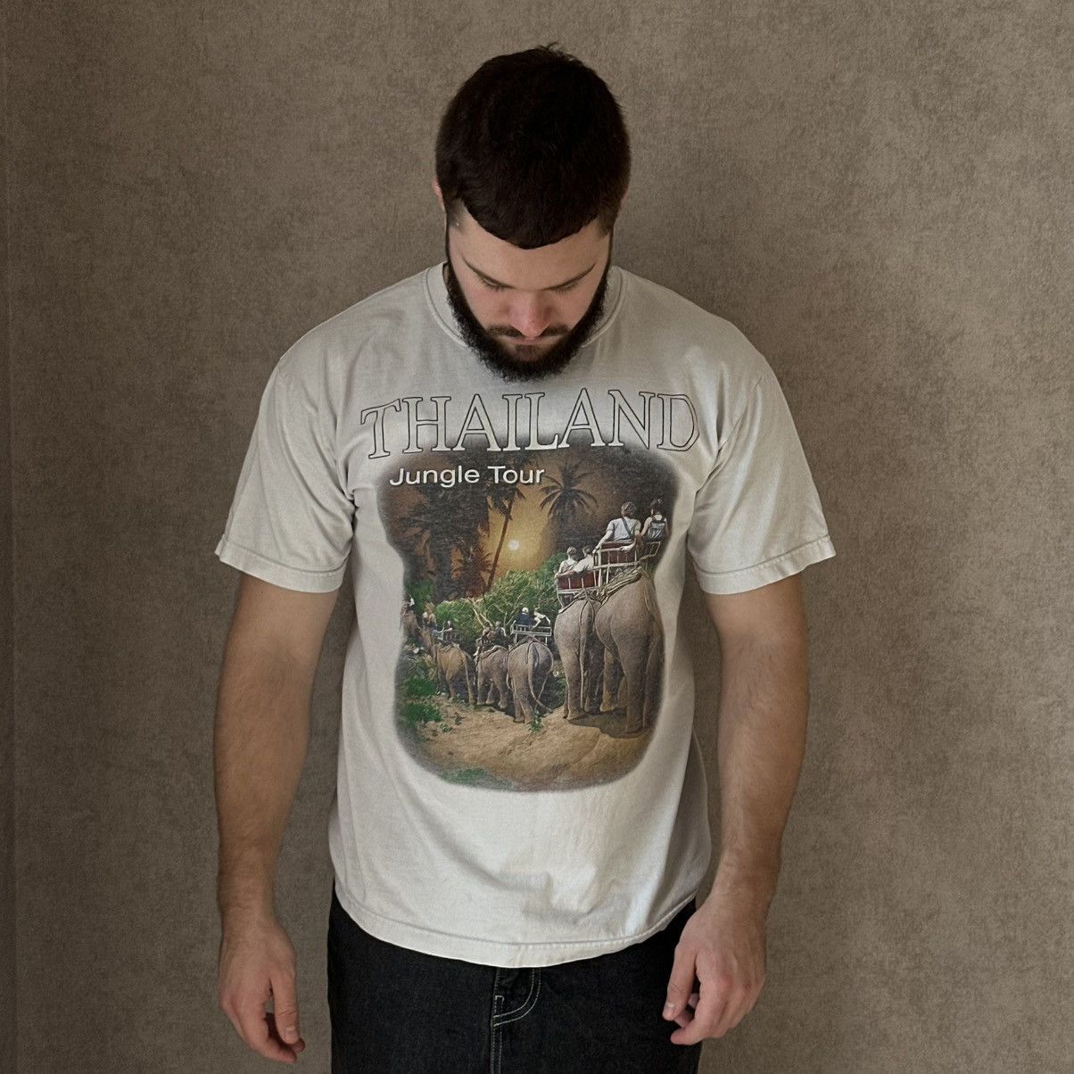 Japanese Brand × Vintage Vintage Japanese Style Thailand Jungle Tour T-shirts 90s Size US L / EU 52-54 / 3 - 1 Thumbnail