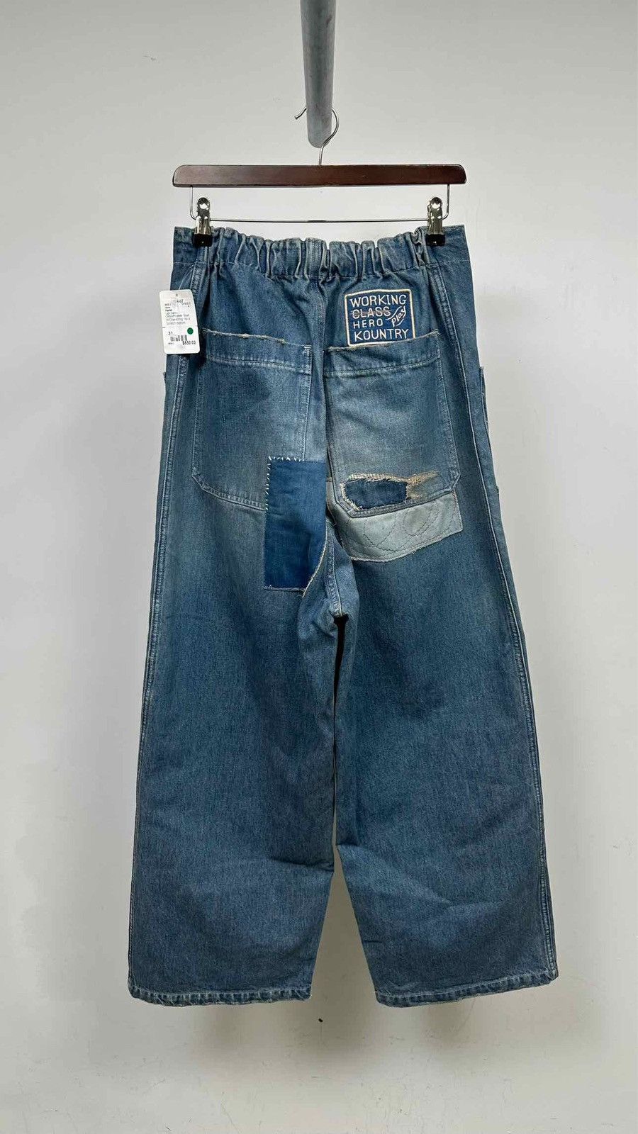 Kapital Kountry Kapital Distressed Double-Knee Baggy Jeans Size US 33 - 2 Thumbnail