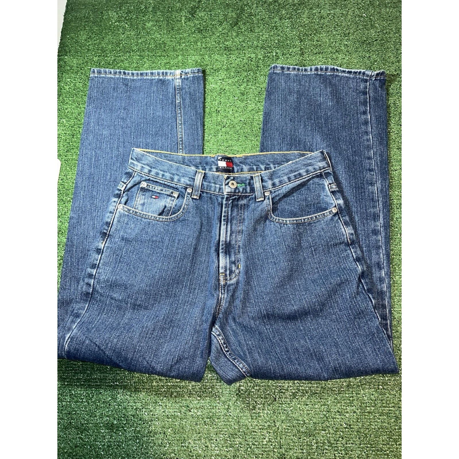Tommy Hilfiger Vintage Tommy Hilfiger Jeans Men 31x32 Fit Baggy Y2K Size US 31 - 1 Thumbnail