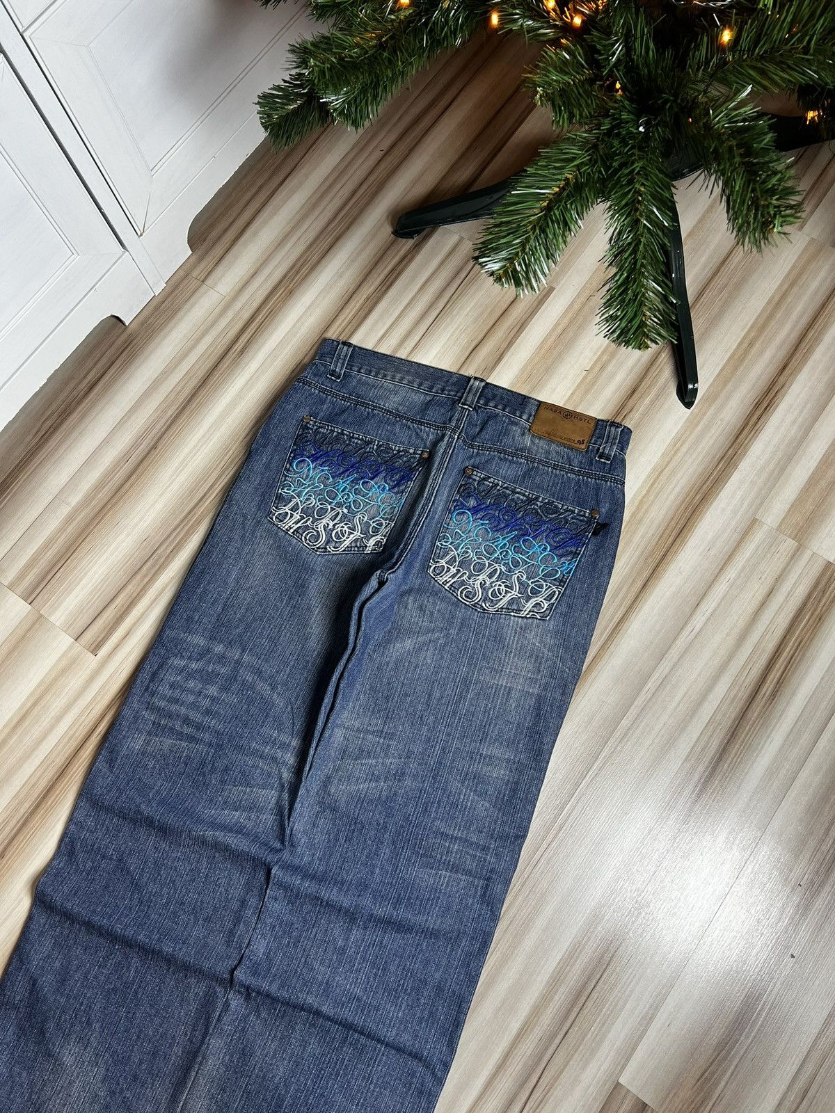 NASA × Vintage nasa hustla baggy jeans fade haft Size US 34 / EU 50 - 6 Thumbnail