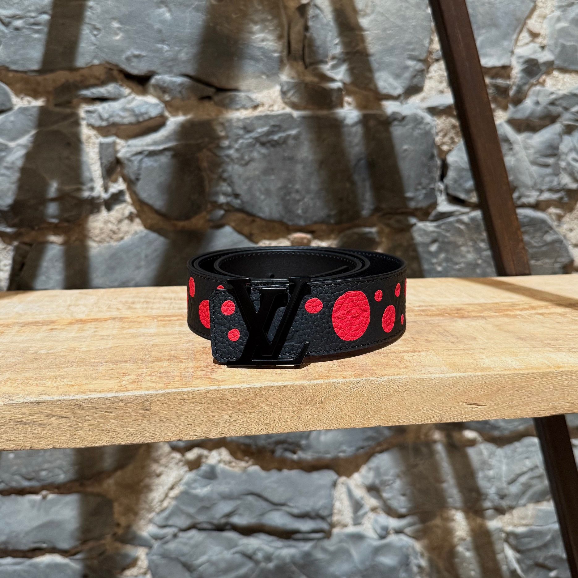 Louis Vuitton X Yayoi Kusama Taurillon 40mm Initiales Belt