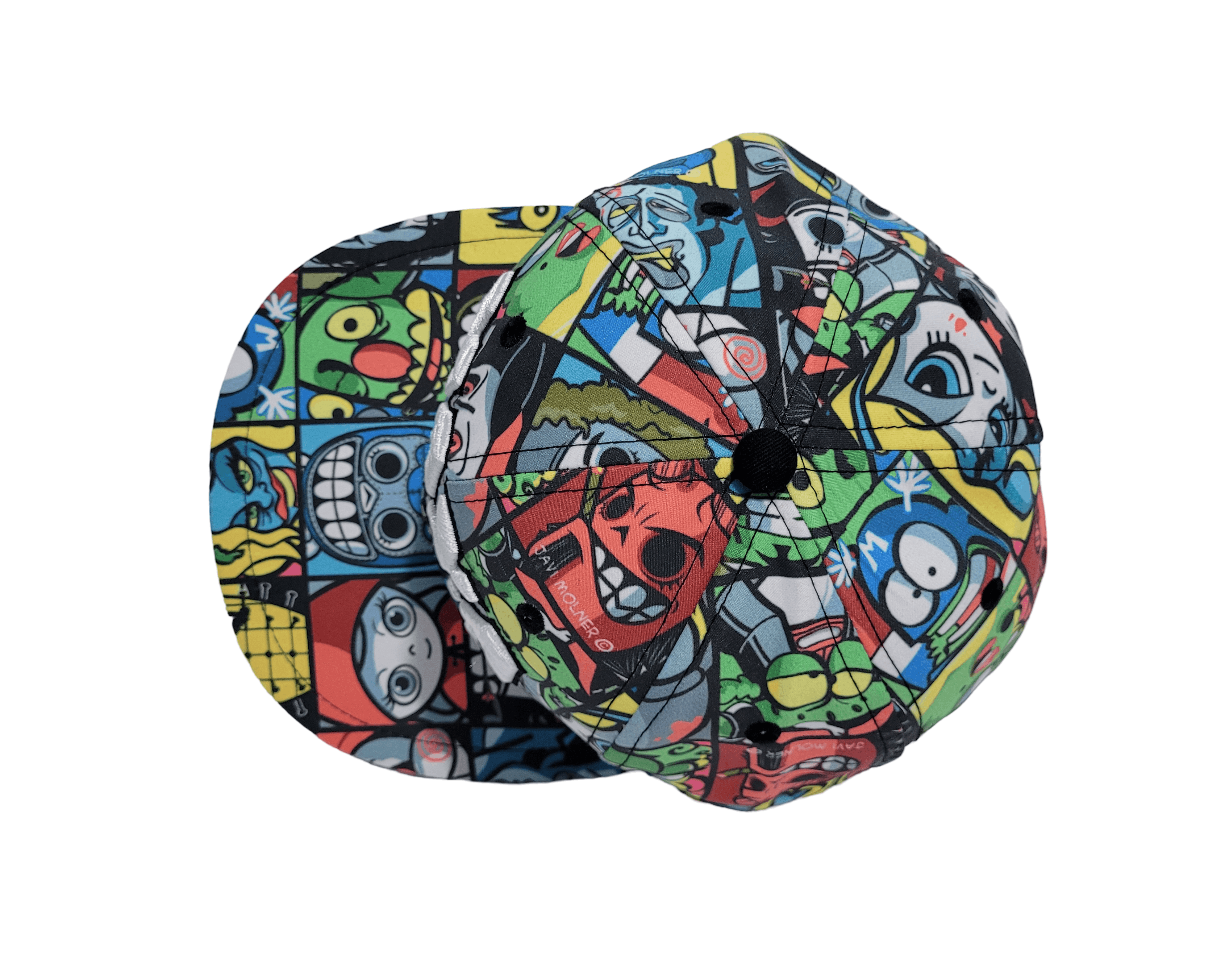 Other Maya Studio Colorful Cartoon Collage Snapback Size ONE SIZE - 6 Thumbnail