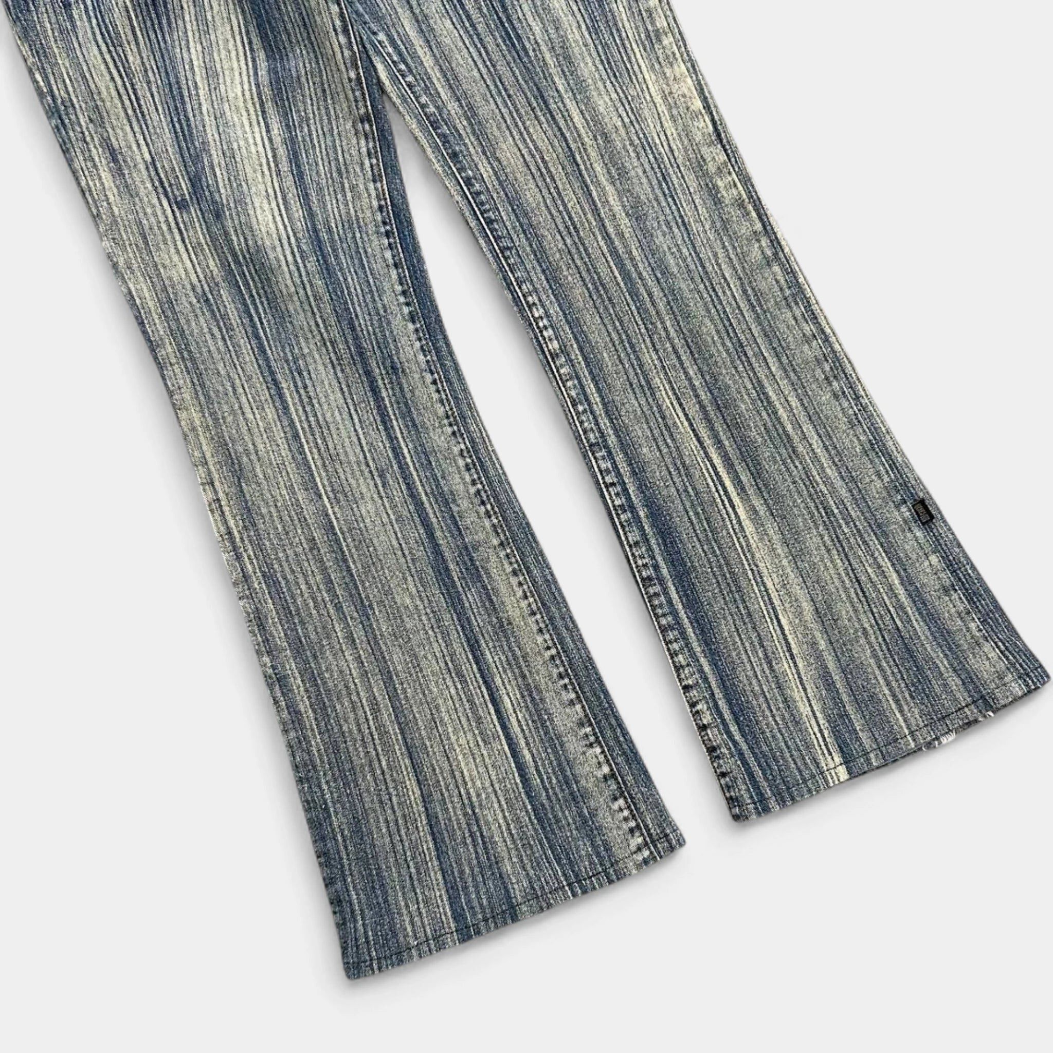 Just Cavalli Just Cavalli 2000's Paint Effect Striped Jeans Size 27" / US 4 / IT 40 - 3 Thumbnail