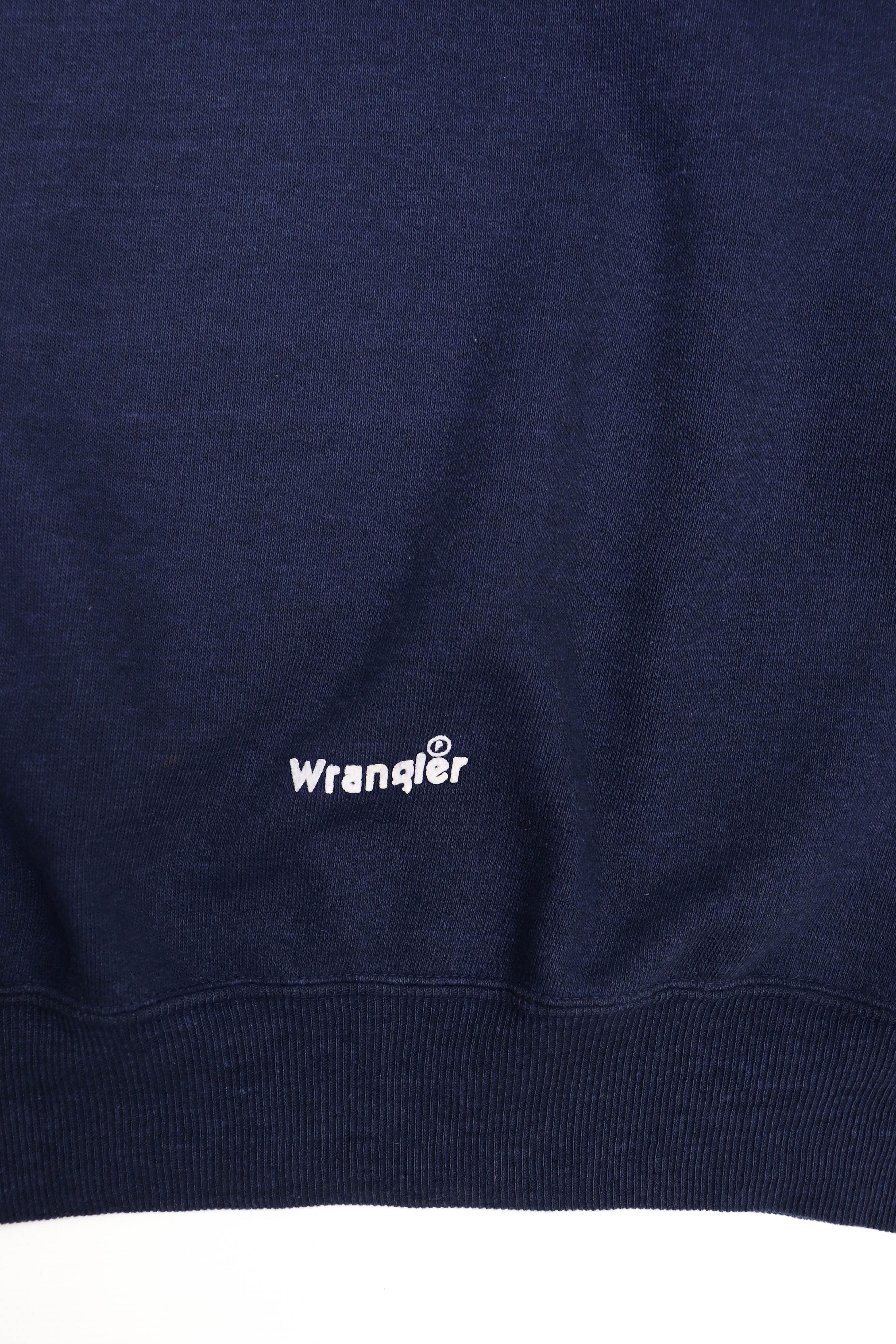 Wrangler Wrangler Vintage Made in France Sun Faded Crewnck Sweatshirt Size US XL / EU 56 / 4 - 6 Thumbnail