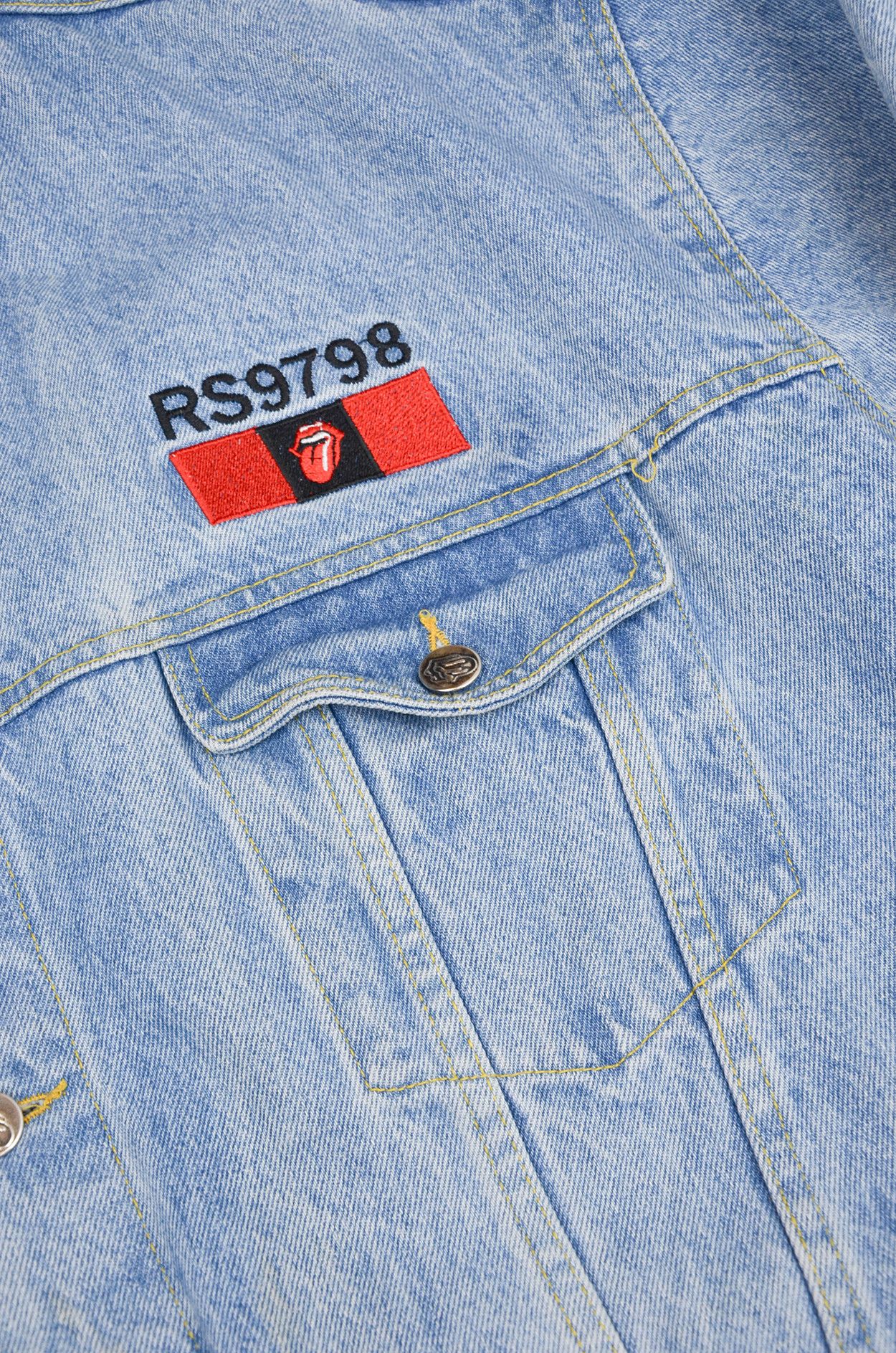 Bravado Rolling Stones 97–98 Tour Vintage Embroidered Denim Jacket Size US XL / EU 56 / 4 - 4 Thumbnail