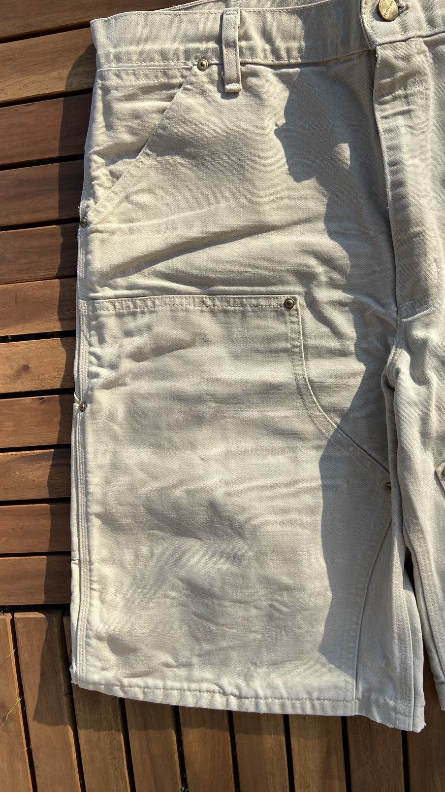 Carhartt 🟤Carhartt Double knee shorts jorts 19 DB🟤 Size US 36 / EU 52 - 7 Thumbnail