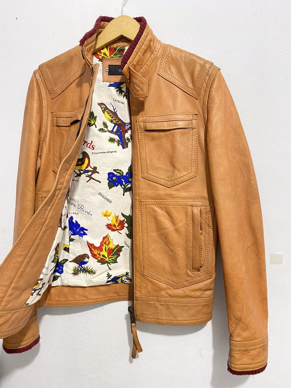 Dsquared2 RARE DSQUARED2 LEATHER JACKET BIKERS BROWN FALL05 Size US S / EU 44-46 / 1 - 2 Thumbnail