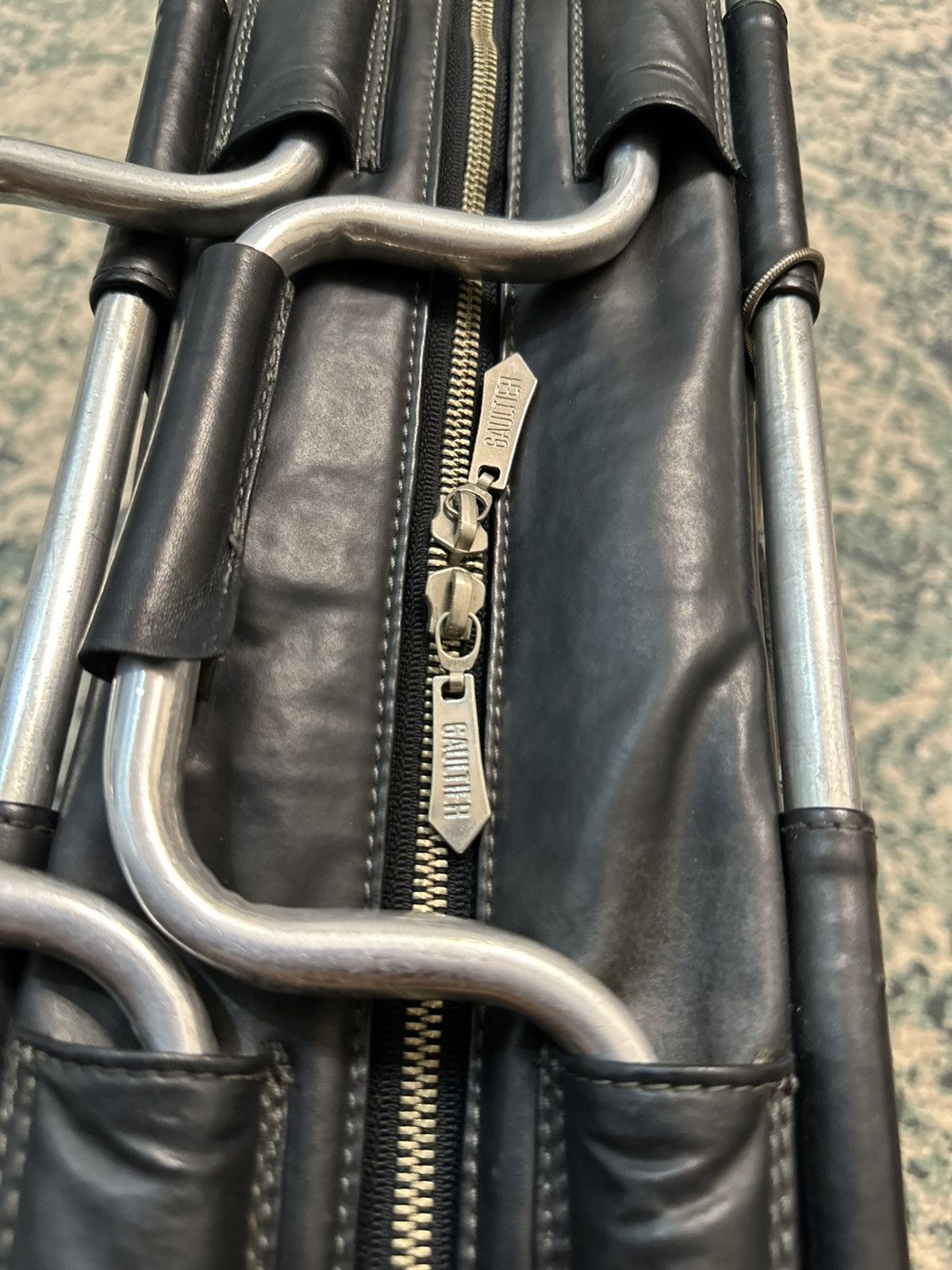 Jean Paul Gaultier Jean Paul Gaultier Metal Frame & Studded Travel Bag Size ONE SIZE - 13 Thumbnail